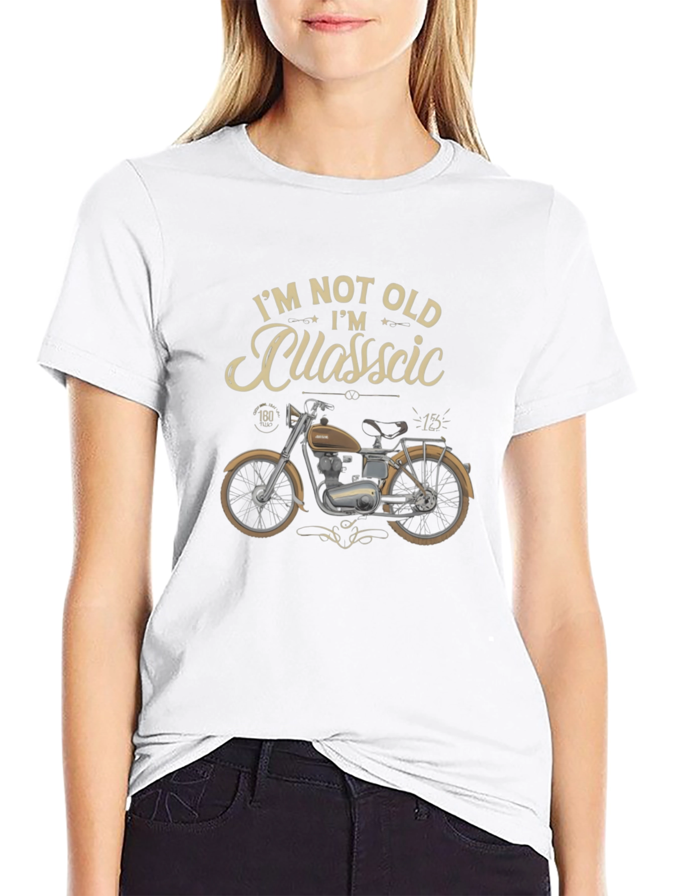 Black I'm Not Old I'm Classic Motorcycle T-Shirt view 9