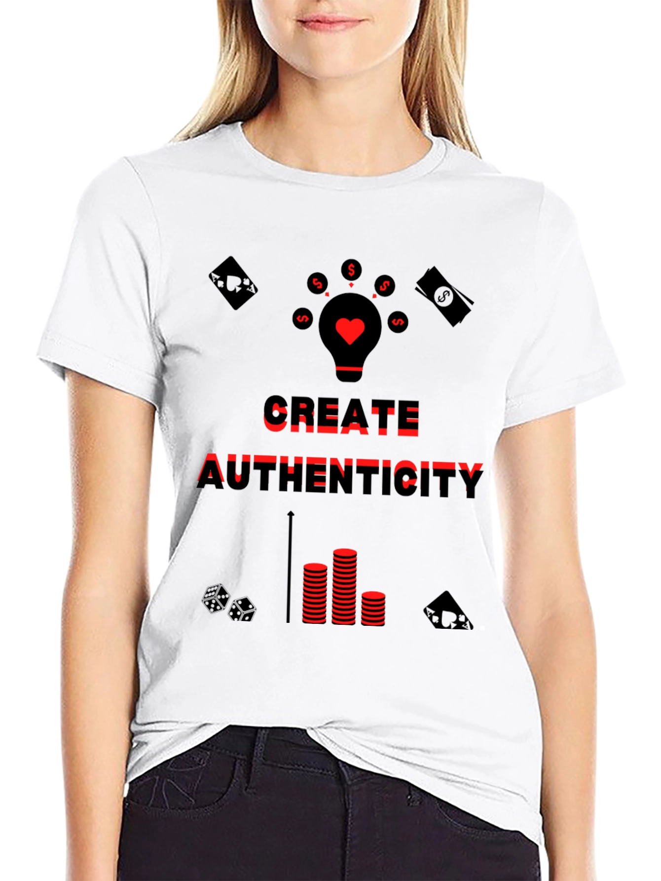 Black Authenticity Graphic Tee - Black view 9