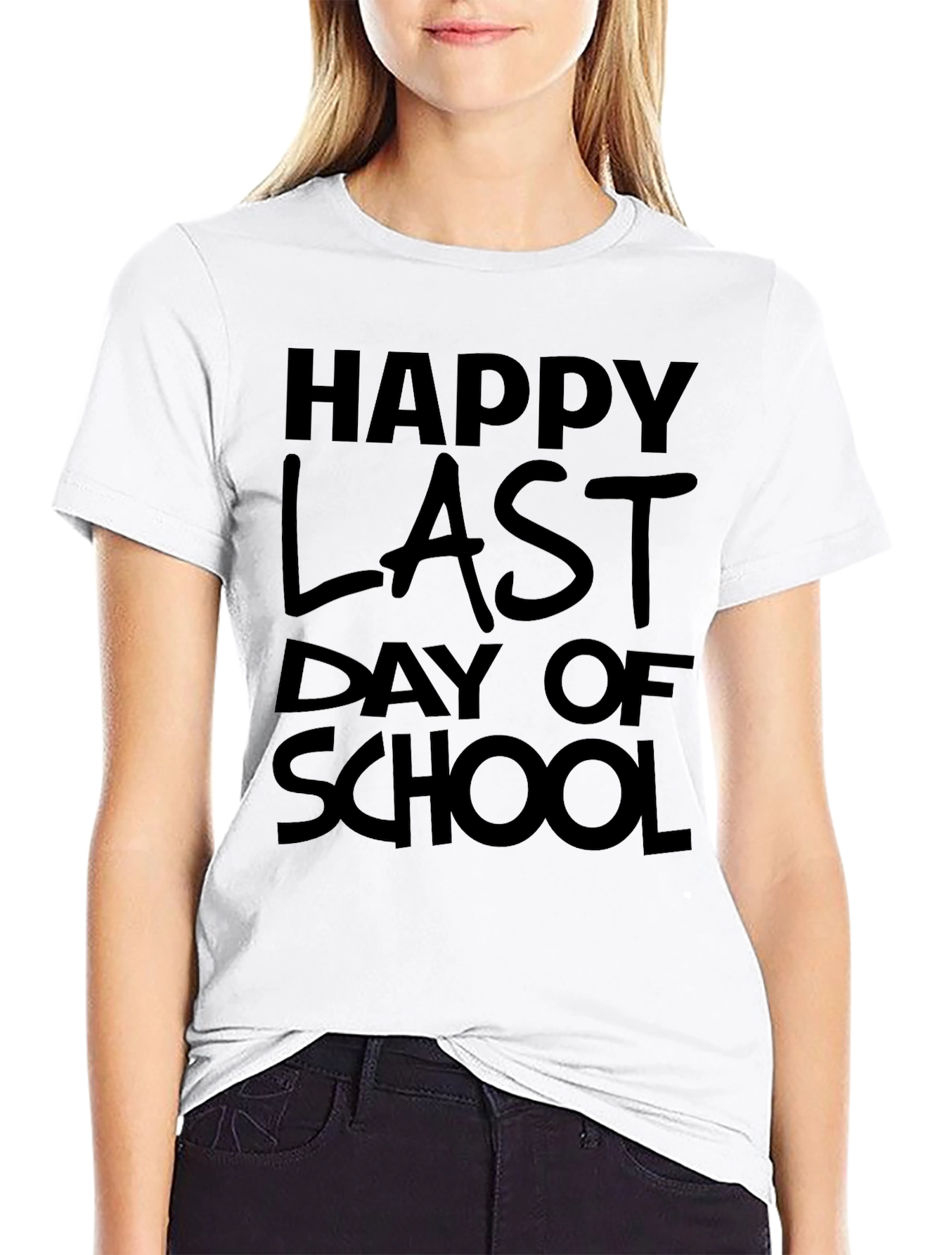 Black Happy Last Day of School T-Shirt view 9