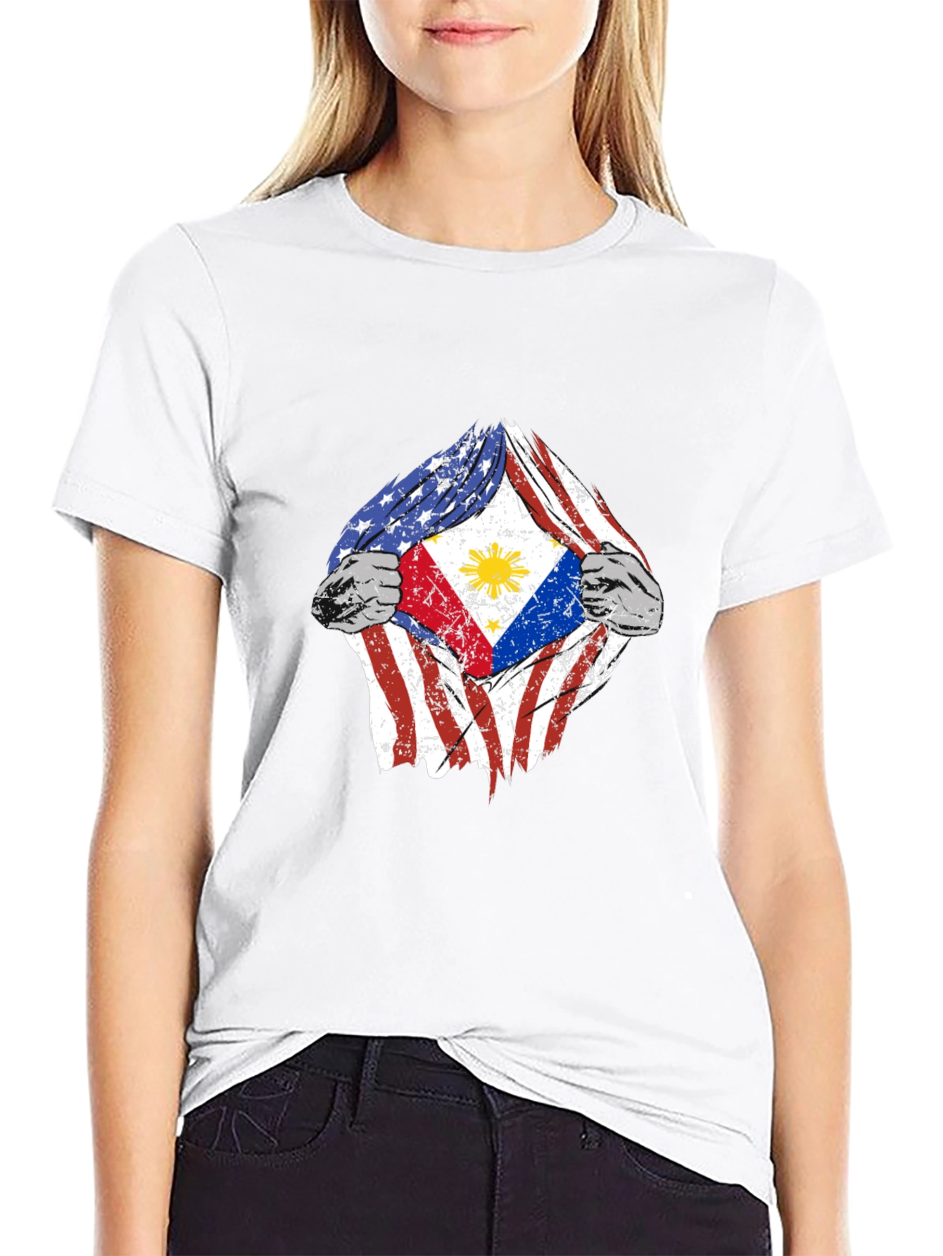 USA Philippines Flag T-Shirt - 9