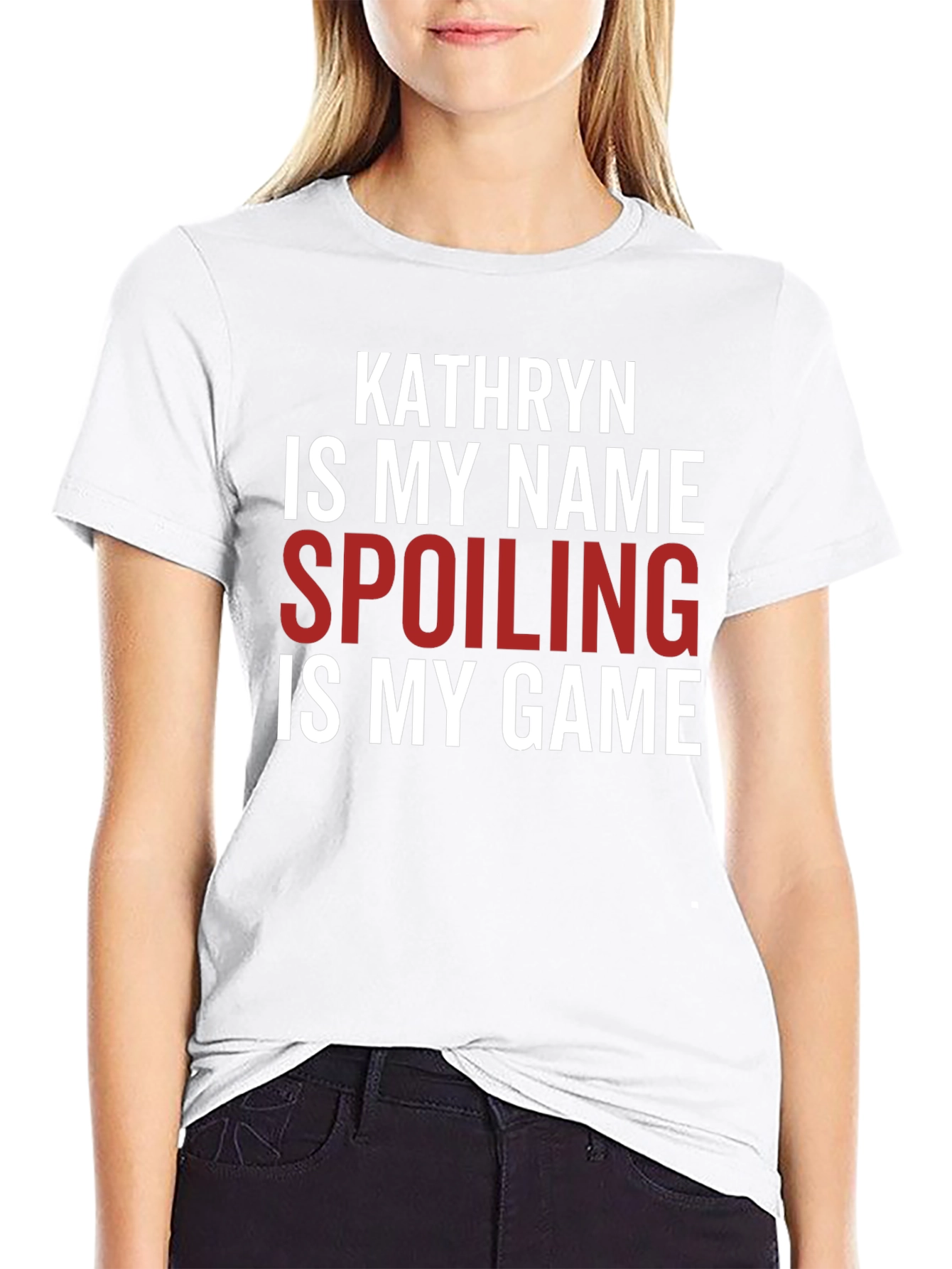 Black Kathryn Spoiling Is My Game T-Shirt view 9