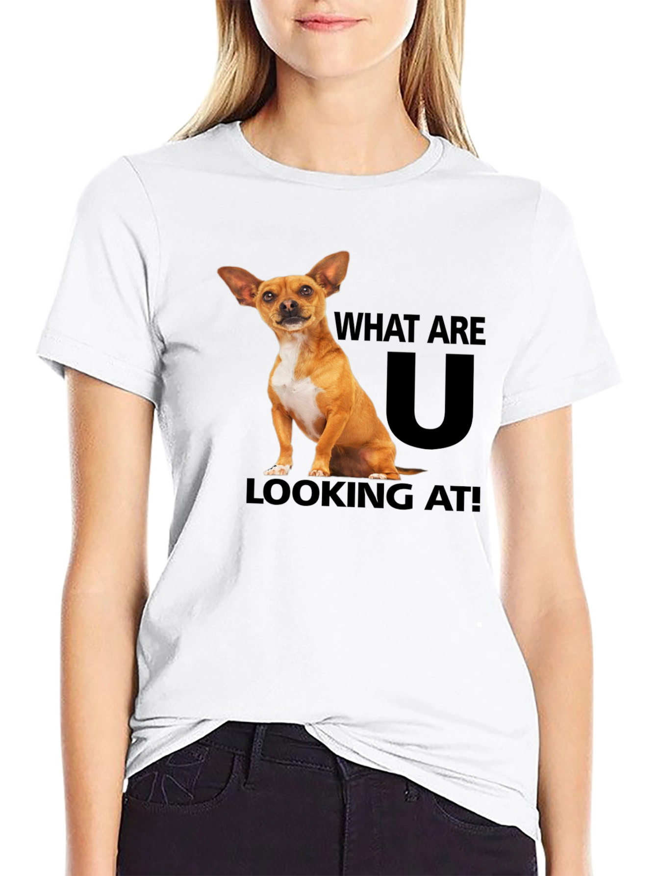 Black Dog T-Shirt: What Are You Looking At? view 9