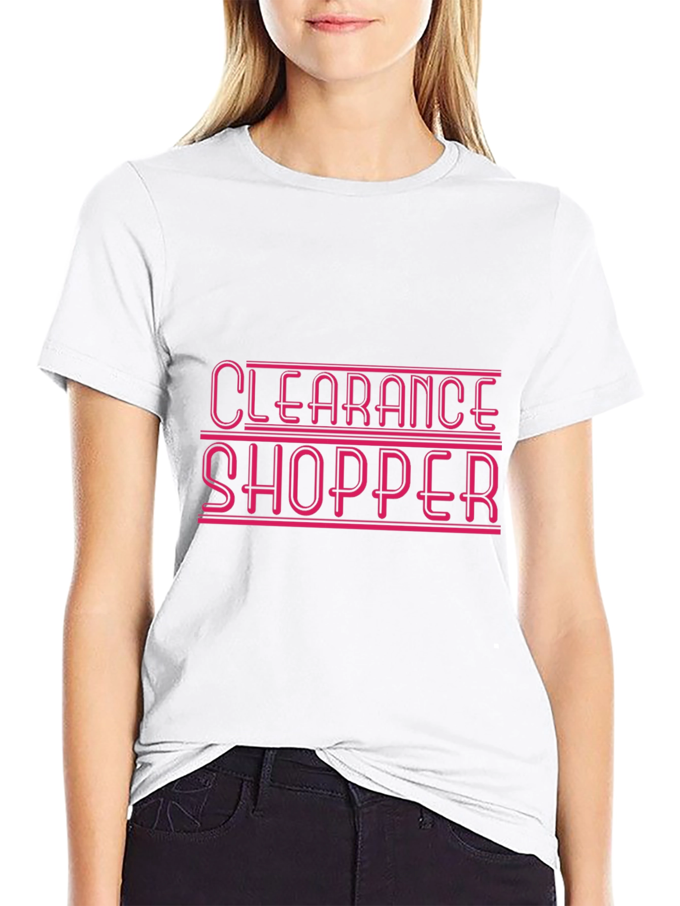 Black Clearance Shopper Graphic T-Shirt view 9