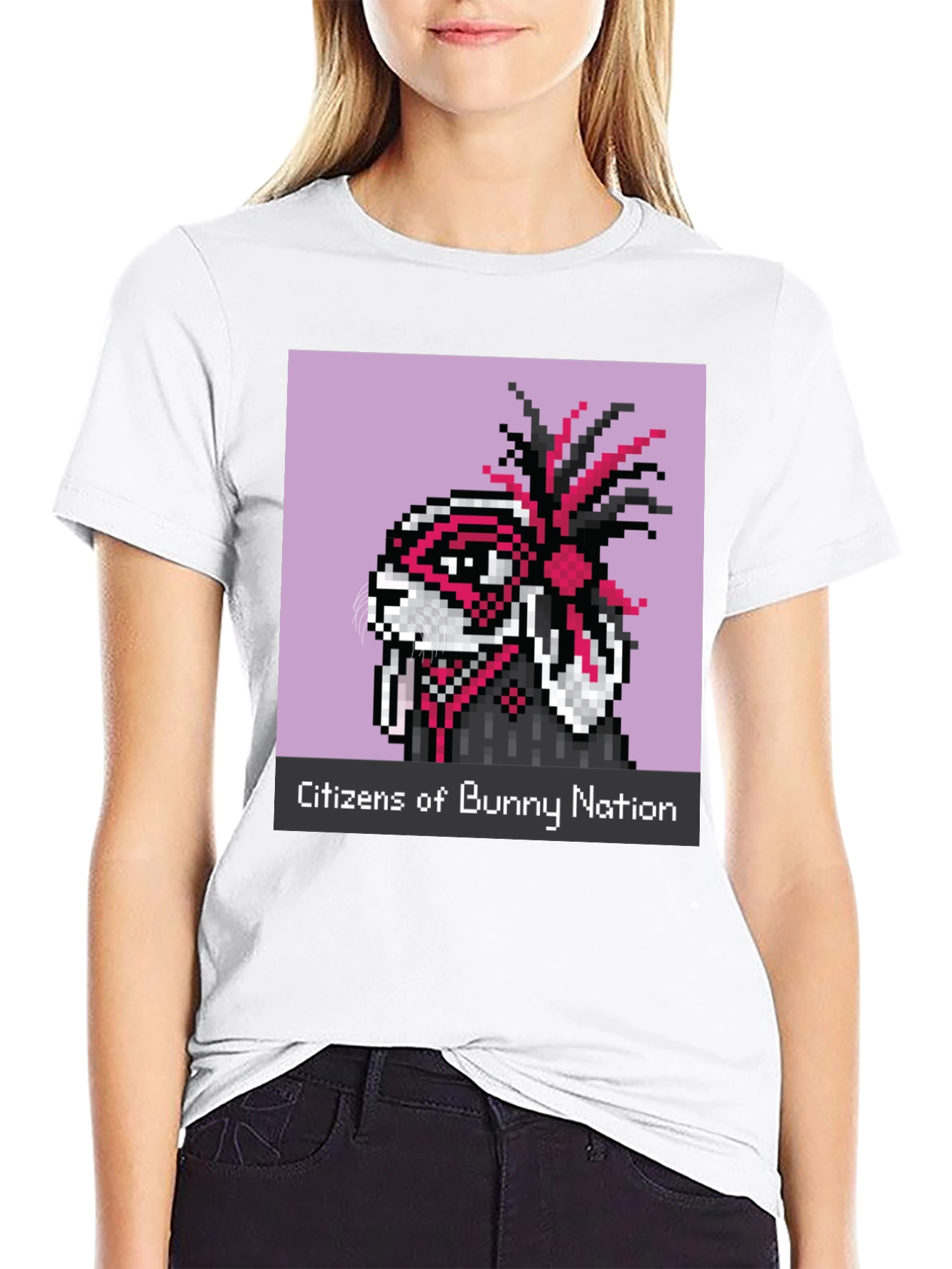 Black Citizens of Bunny Nation Graphic Tee view 9