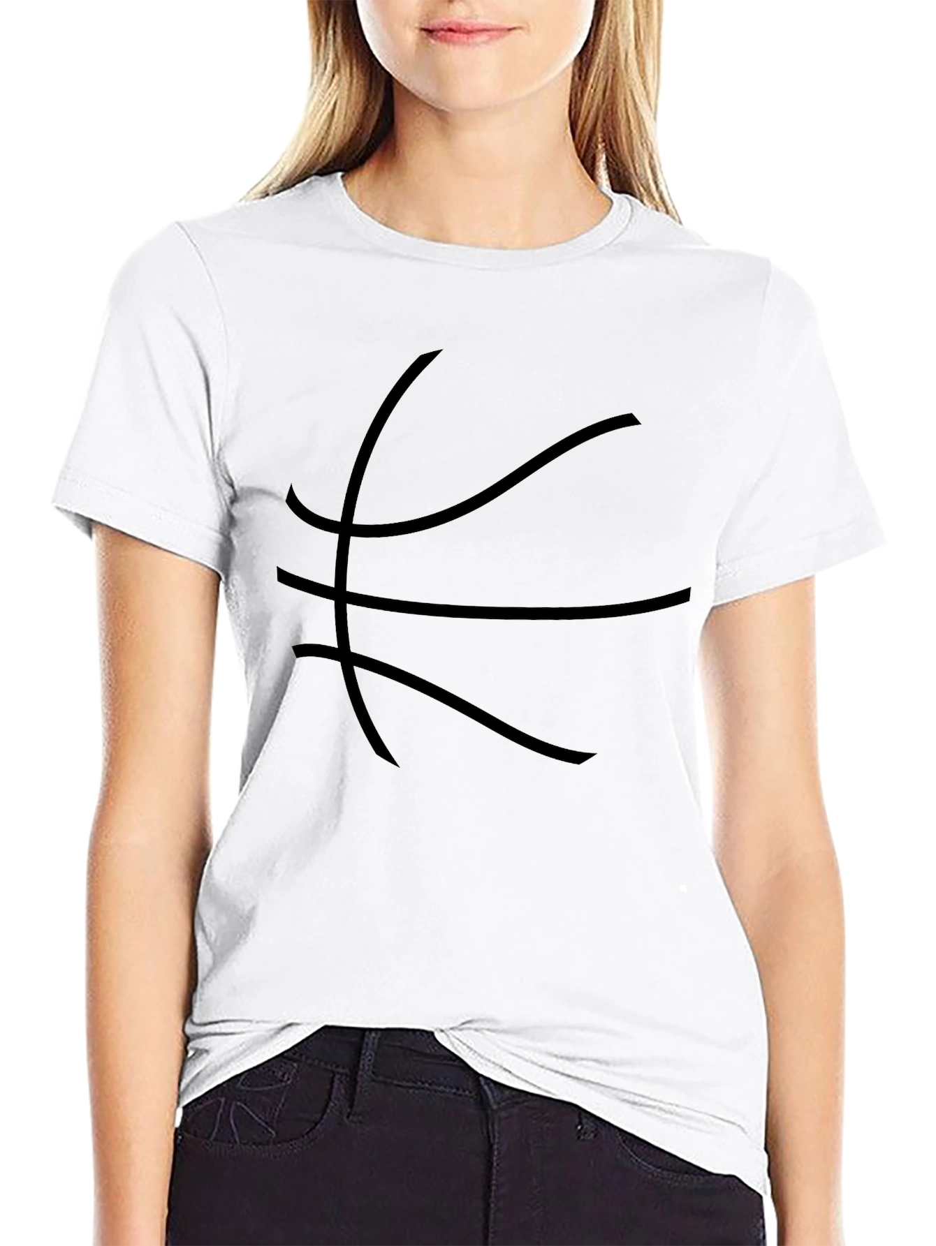 Black Basketball Graphic Tee - Black Cotton Blend Shirt view 9