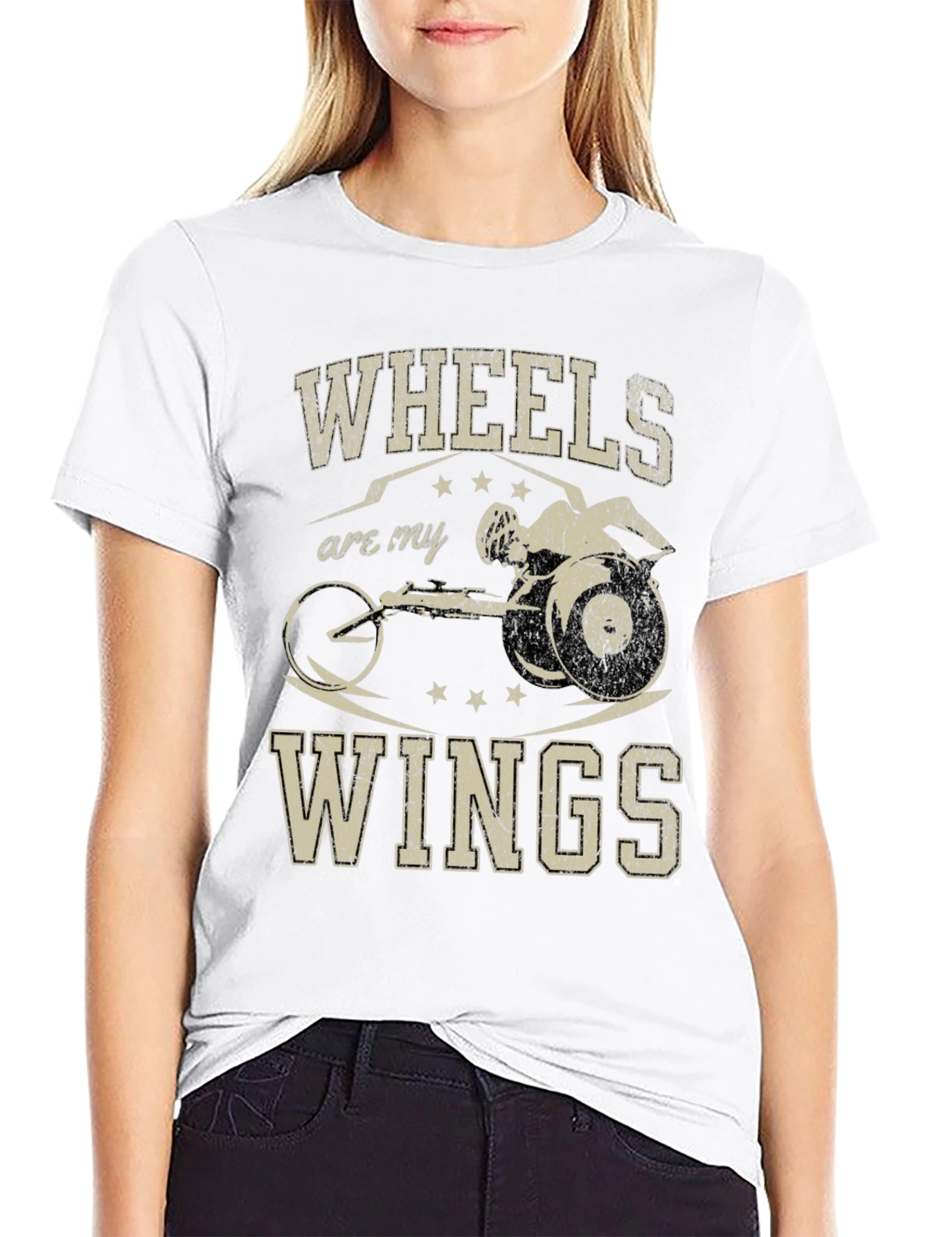 Black Wheels Are My Wings T-Shirt view 9
