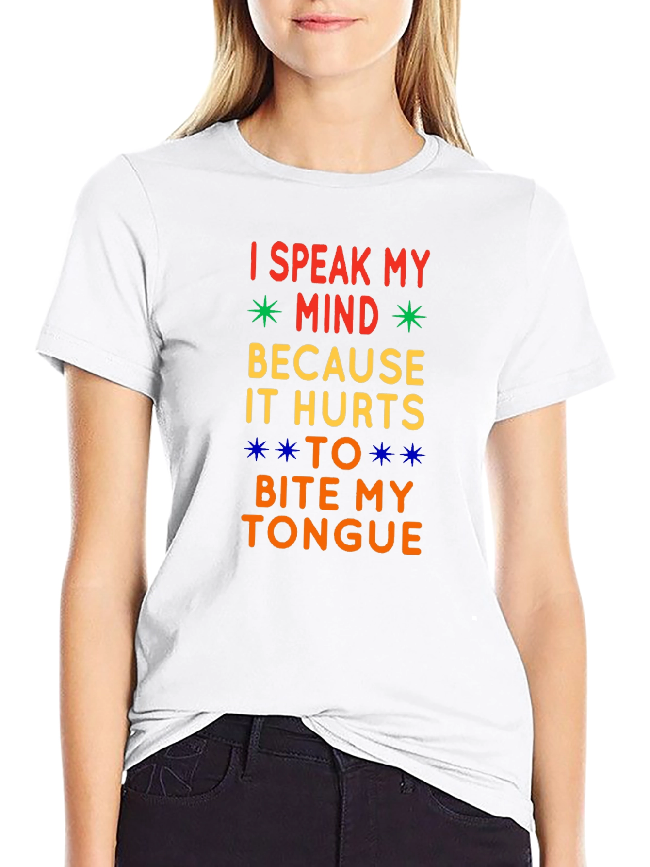 Black Speak My Mind Men's Graphic Tee view 9