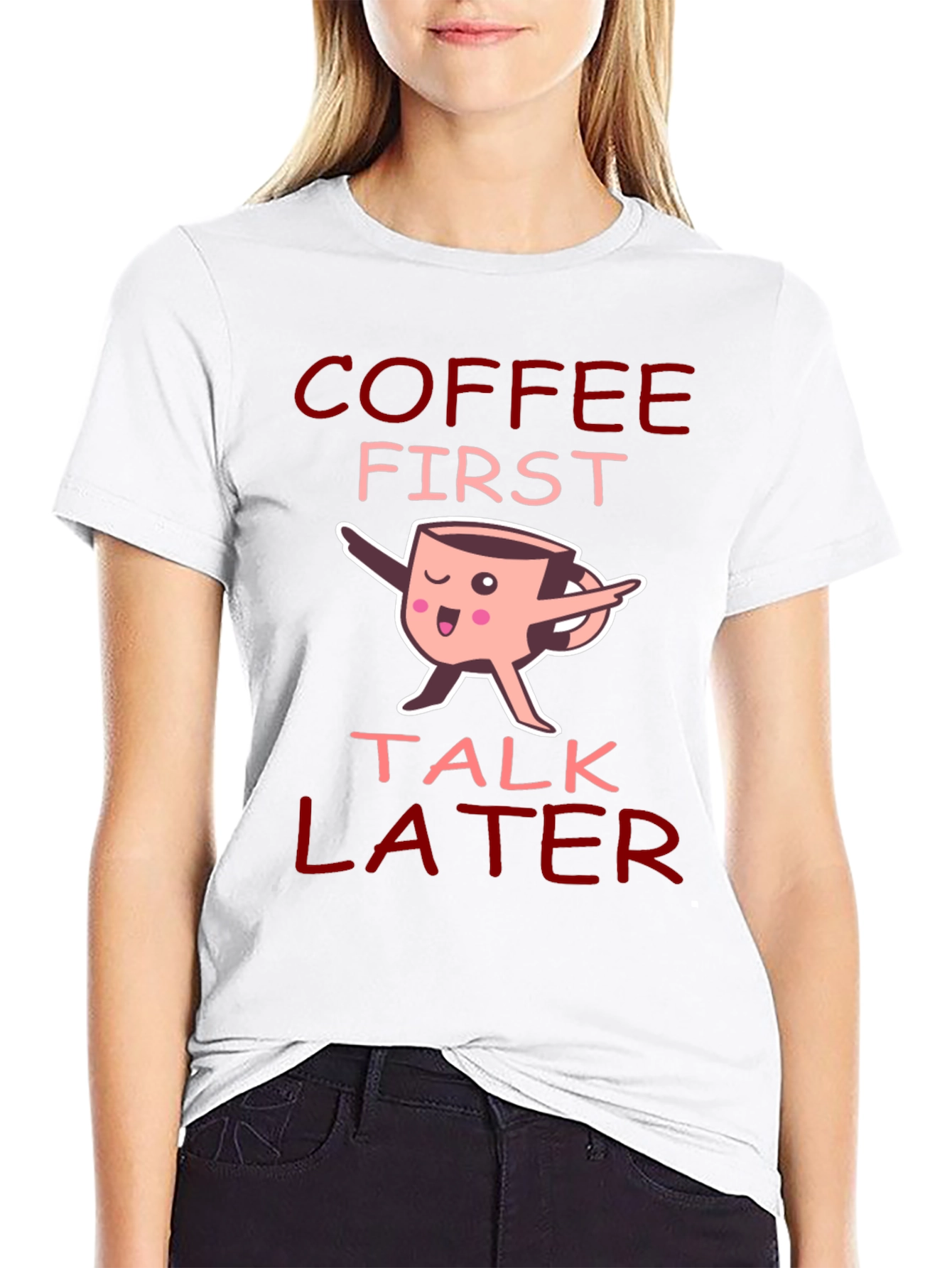 Black Coffee First Talk Later Graphic T-Shirt view 9