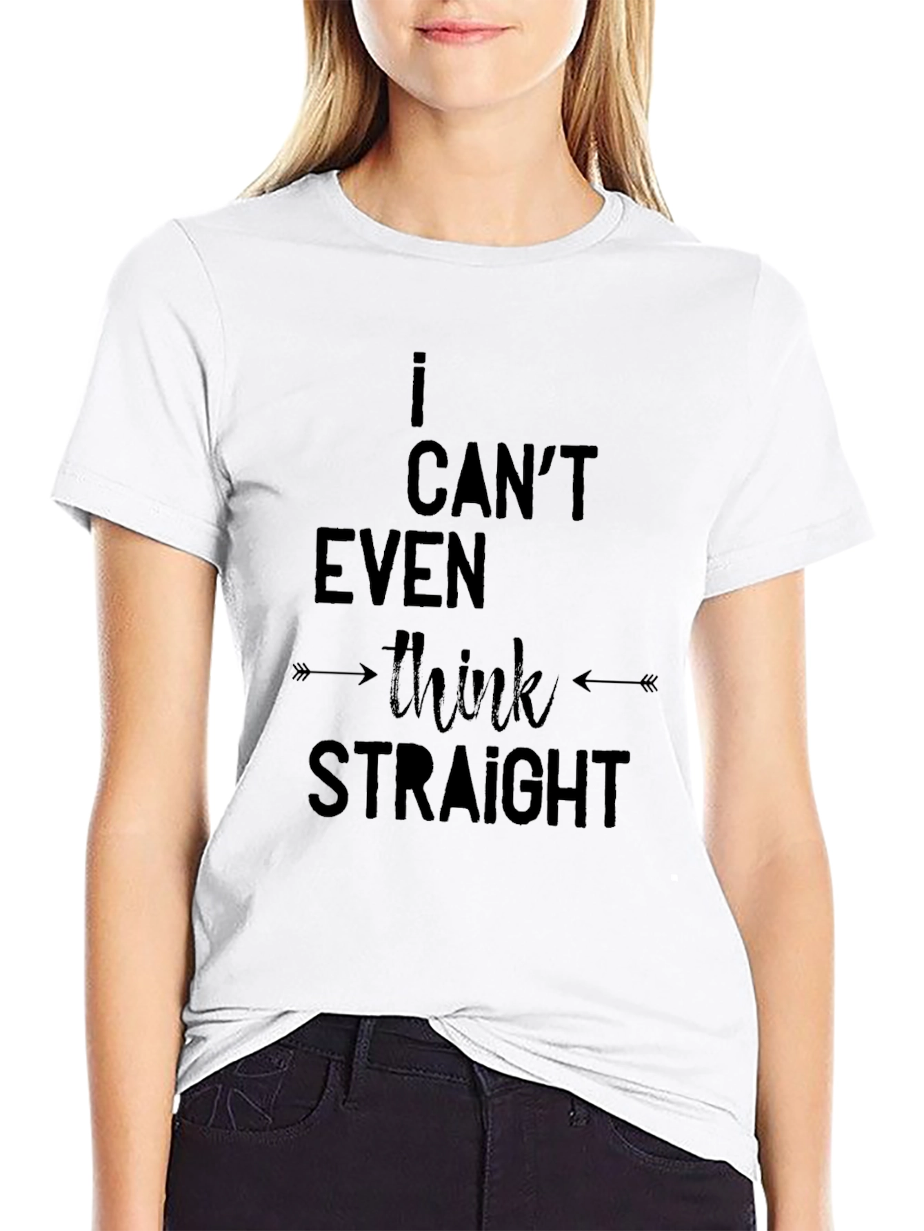 Black I Can't Even Think Straight - Black T-Shirt view 9