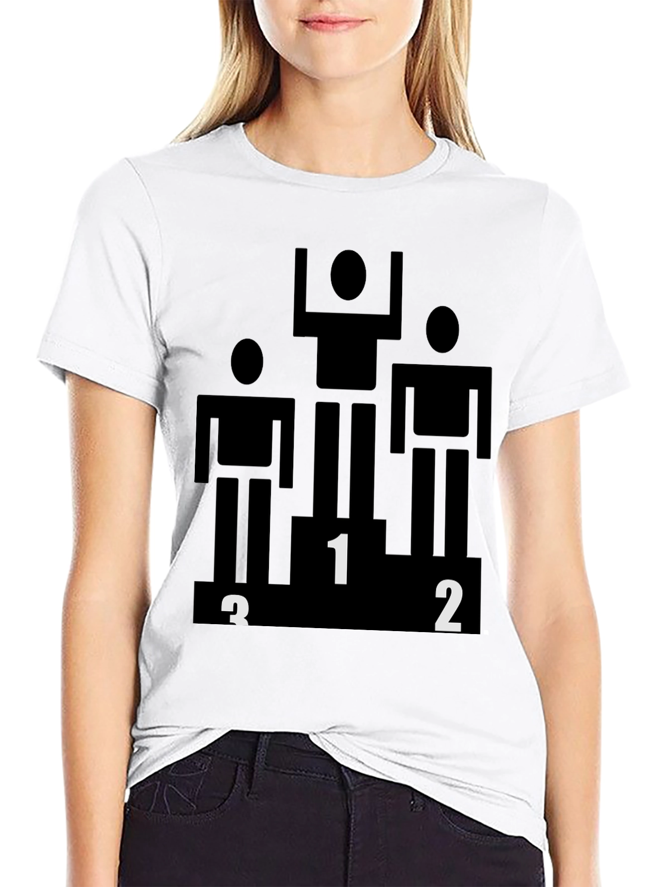 Black Winner Podium Graphic Black Tee view 9