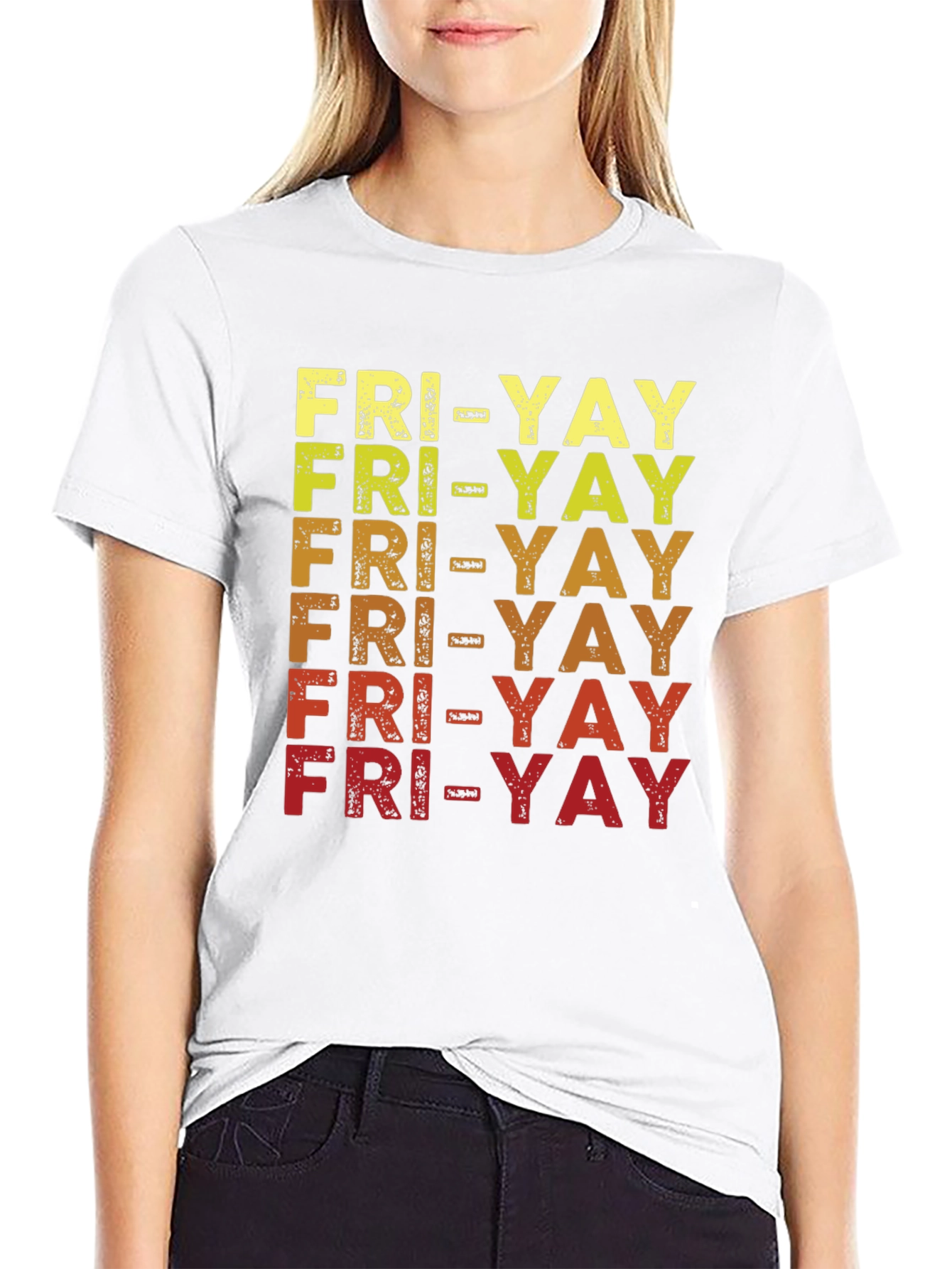 Black Fun FRI-YAY T-Shirt  view 9