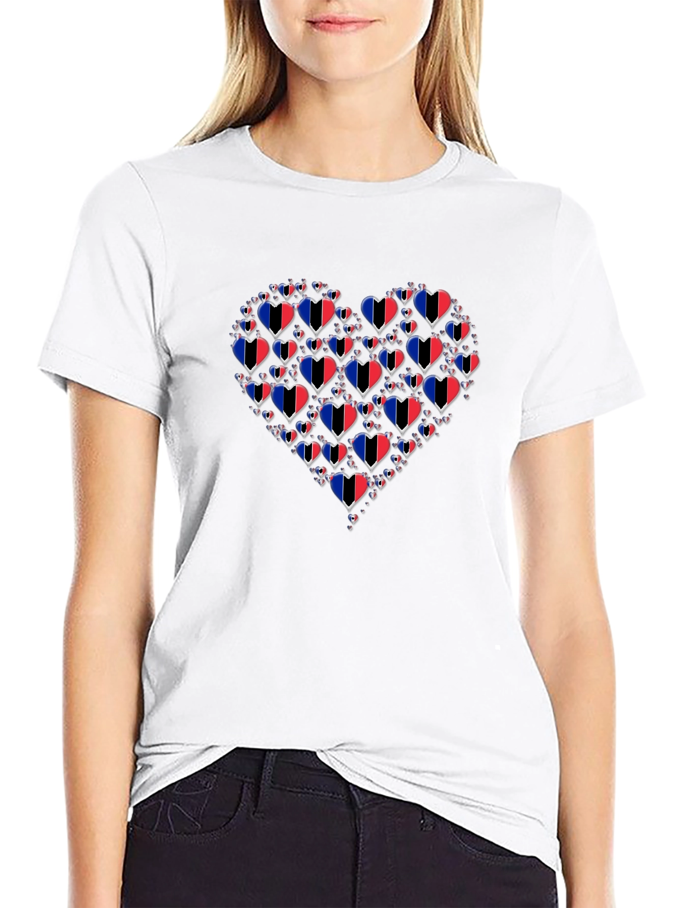 Black Heart Trinidad & Tobago Flag T-Shirt view 9