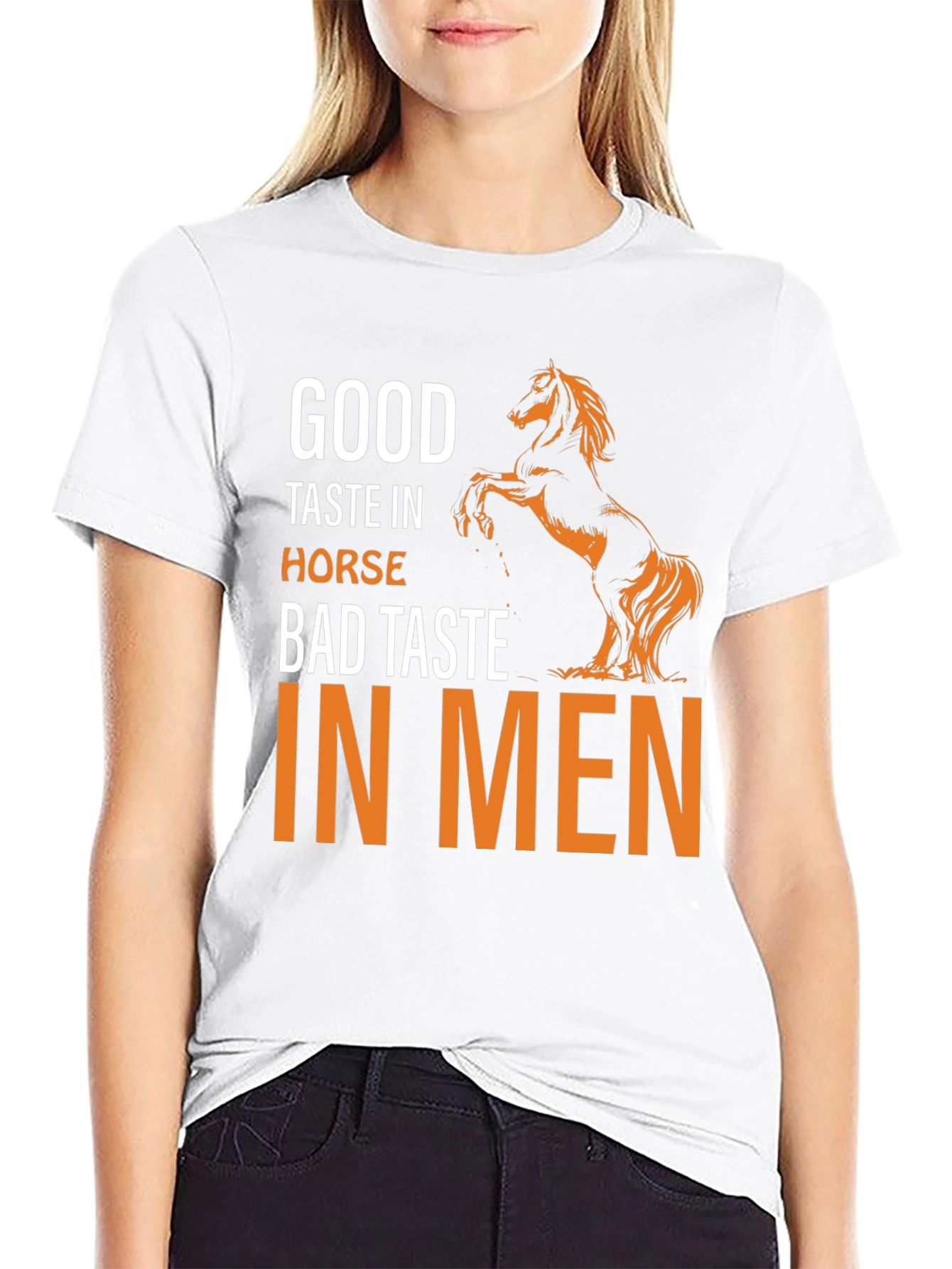 Black Humorous Horse Lover T-Shirt view 9
