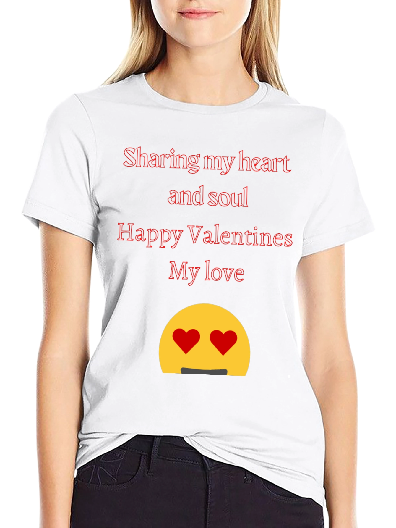Black Valentine's Day Heart & Soul Black T-Shirt view 9