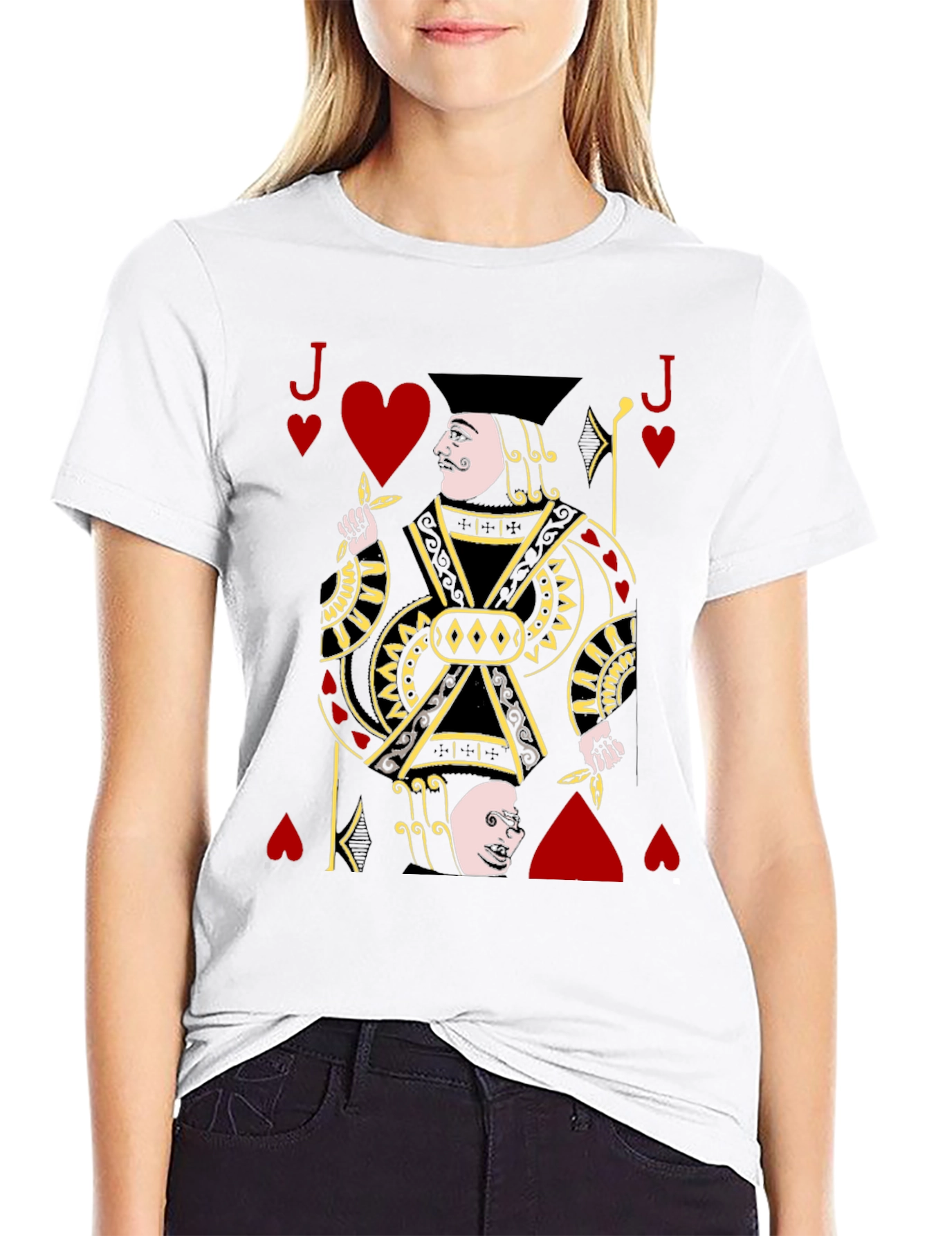 Black Jack of Hearts Graphic Tee view 9