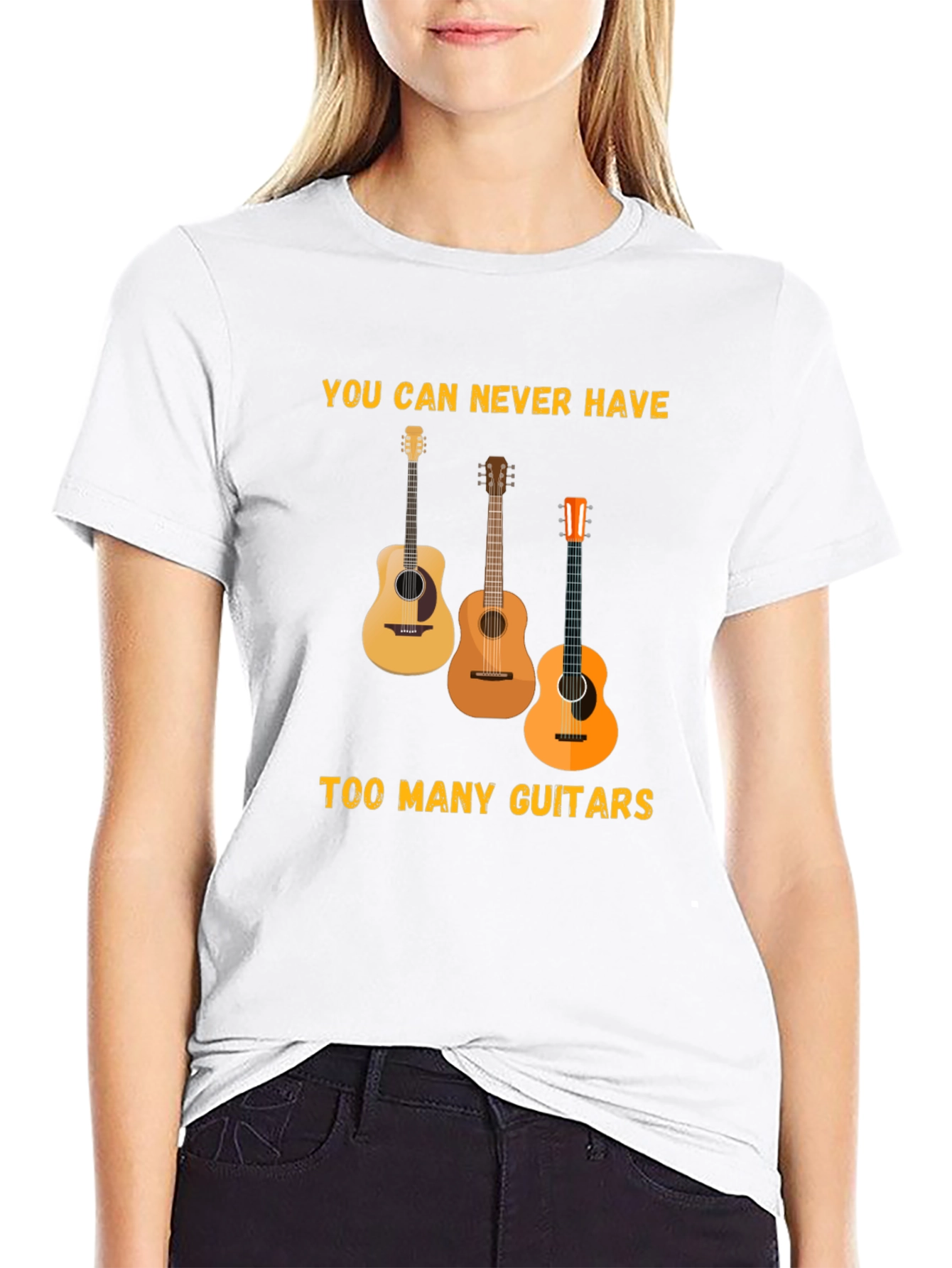 Black Guitar Lover T-Shirt: You Can Never Have Too Many view 9