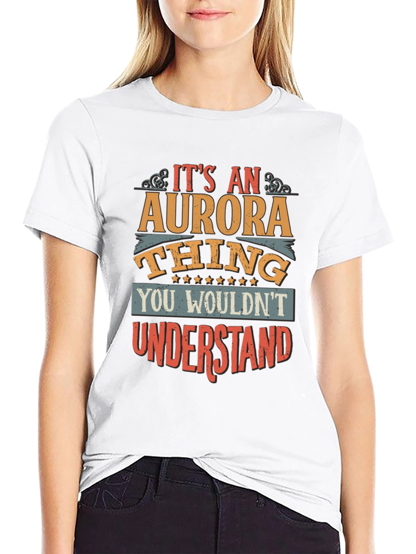 Black It's an Aurora Thing - Graphic T-Shirt view 9