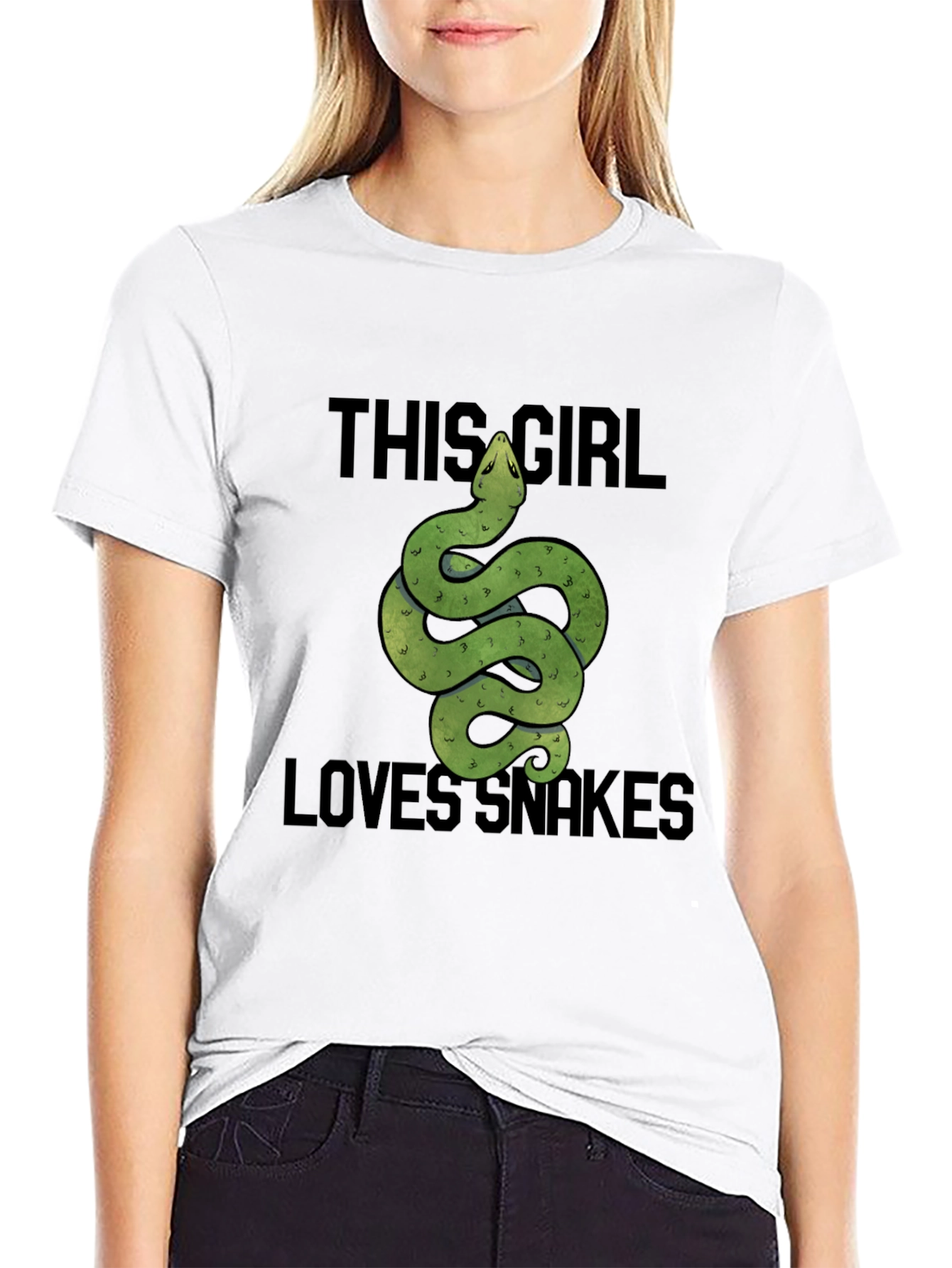 This Girl Loves Snakes T-Shirt - Reptile Lover Tee - 9