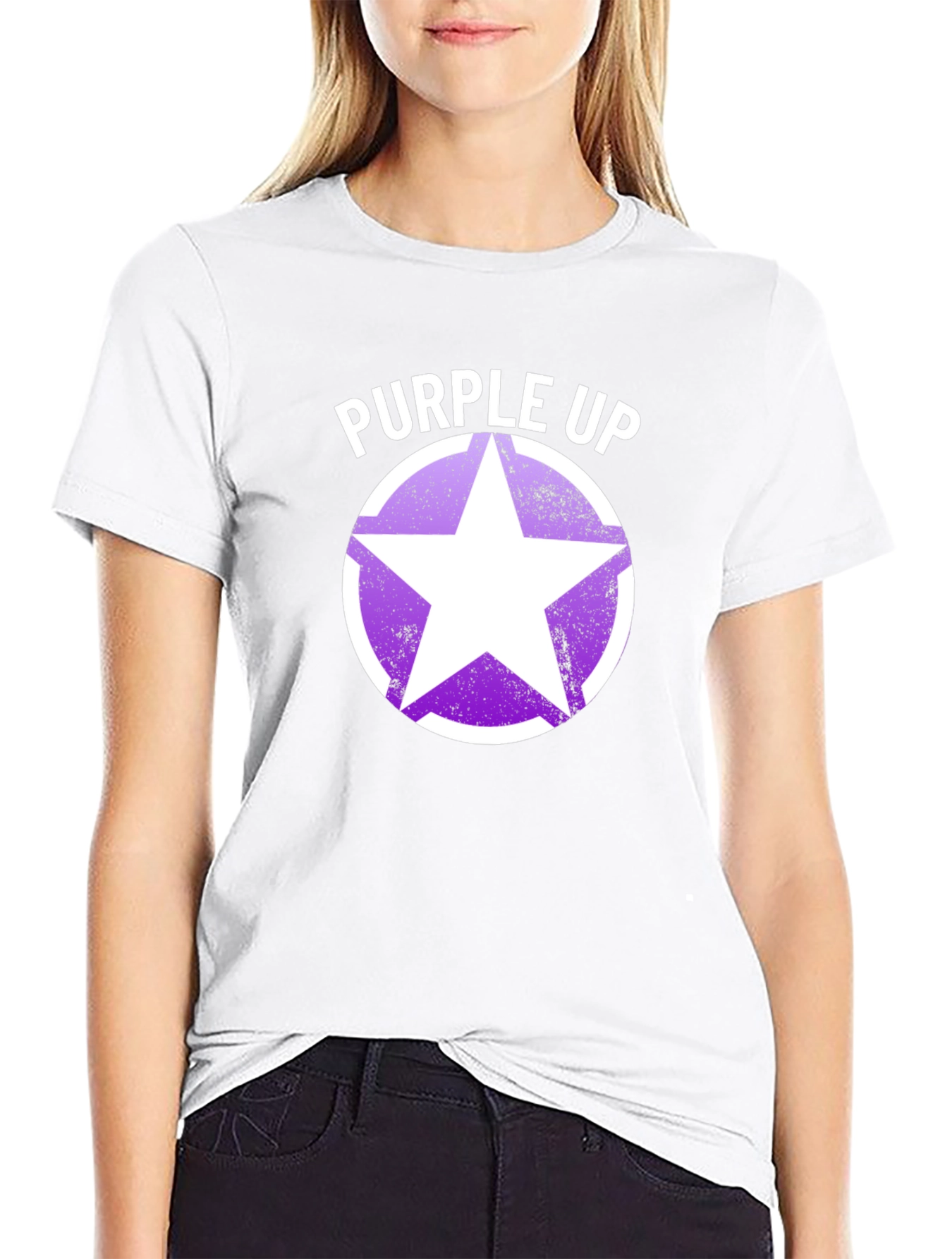 Purple Up Star Graphic T-Shirt - 9