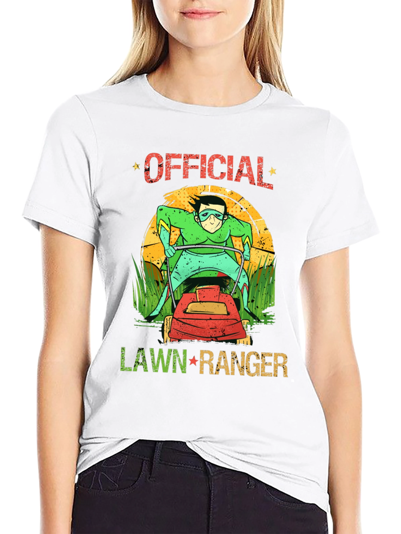 Black Official Lawn Ranger Graphic T-Shirt view 9