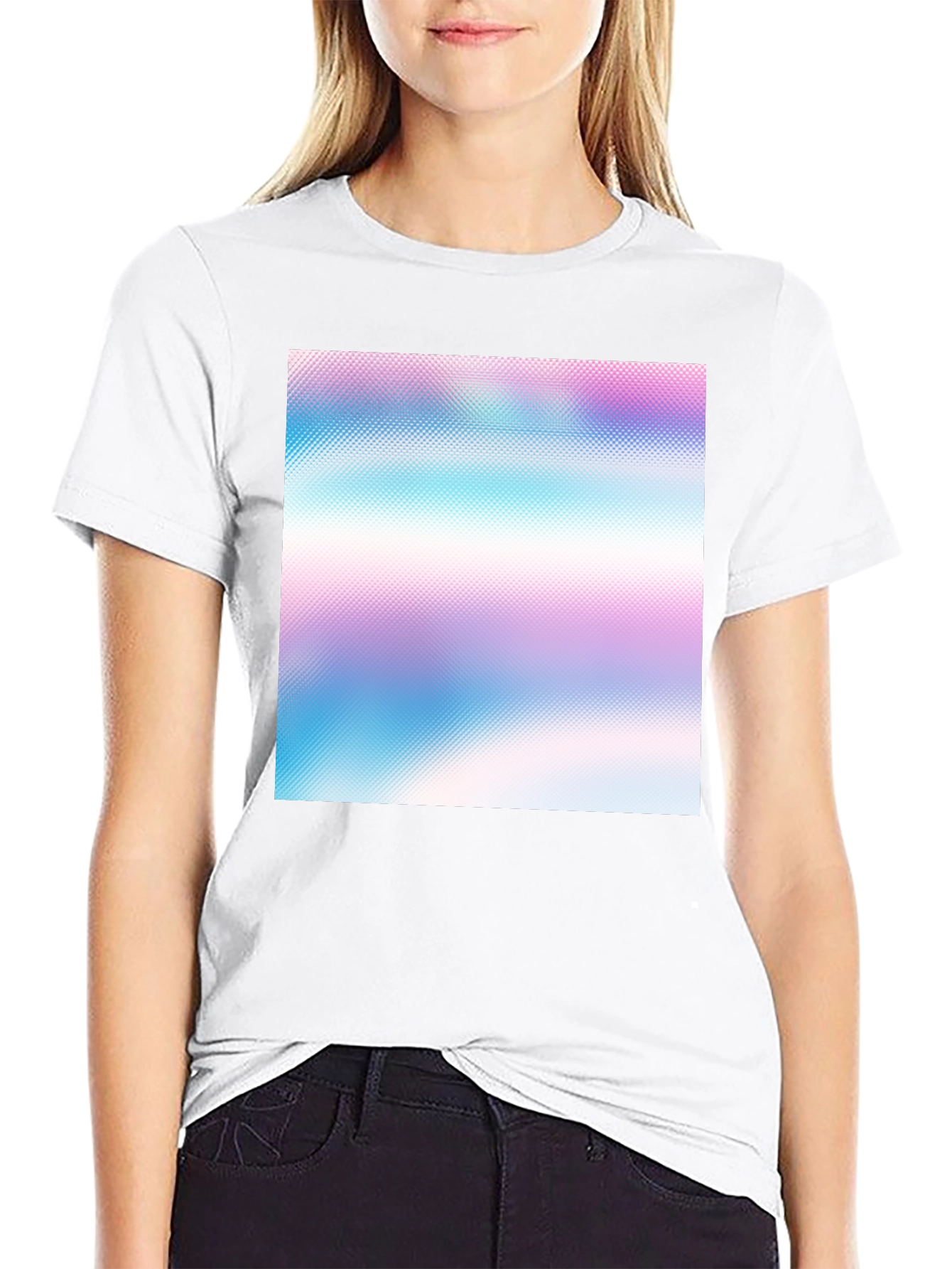 Black Vaporwave Gradient T-Shirt - Stylish Comfort view 9
