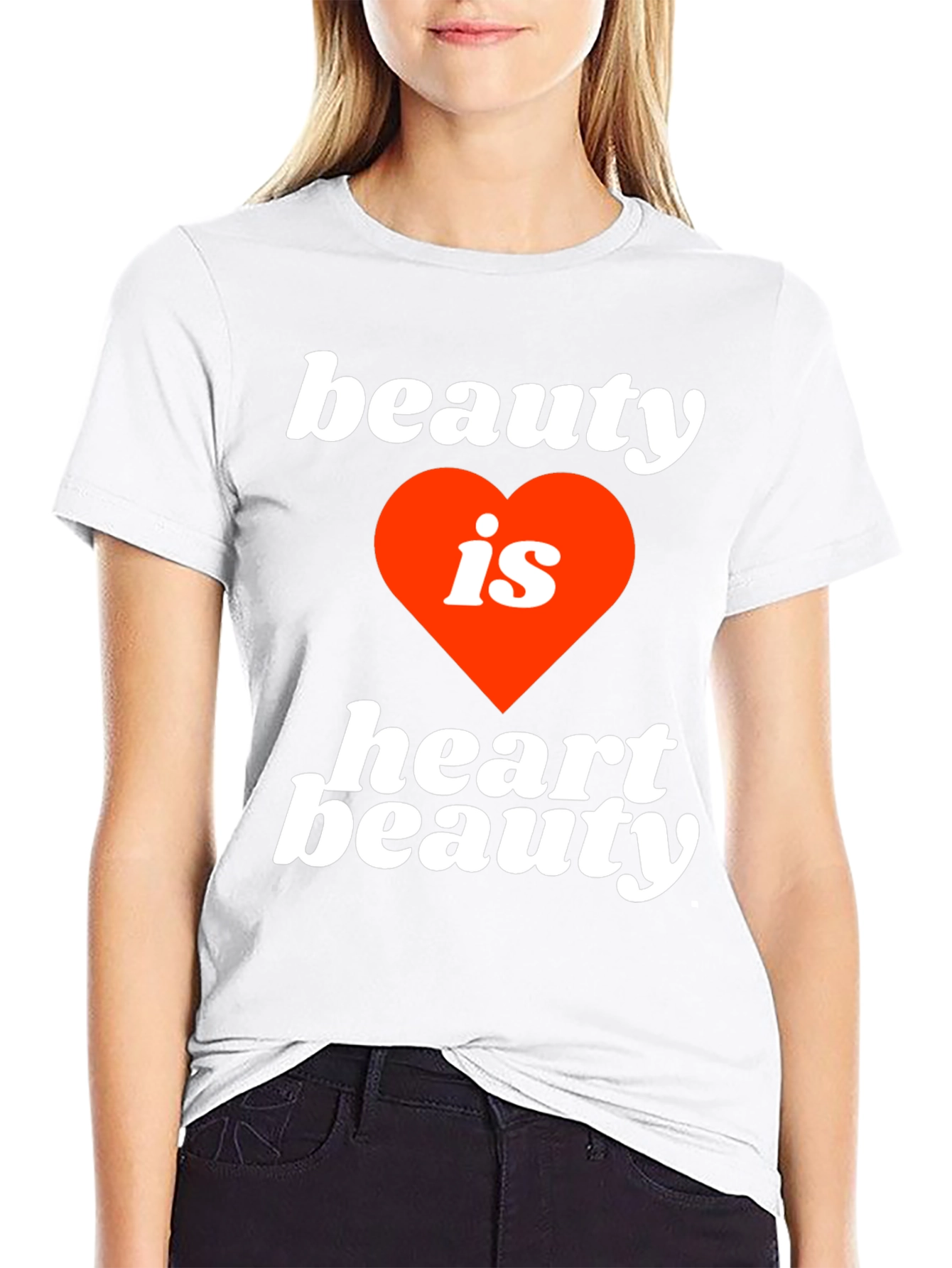 Black Beauty is Heart Beauty Graphic Tee - Soft Cotton Blend view 9