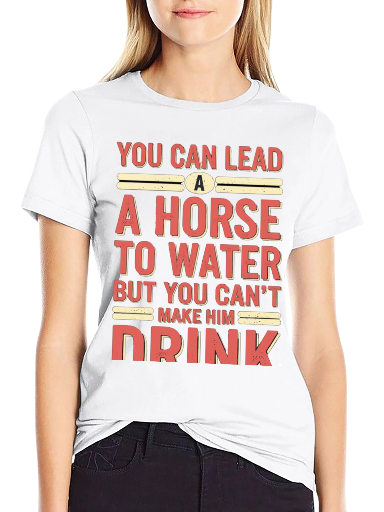 Black Funny Horse Saying T-Shirt view 9