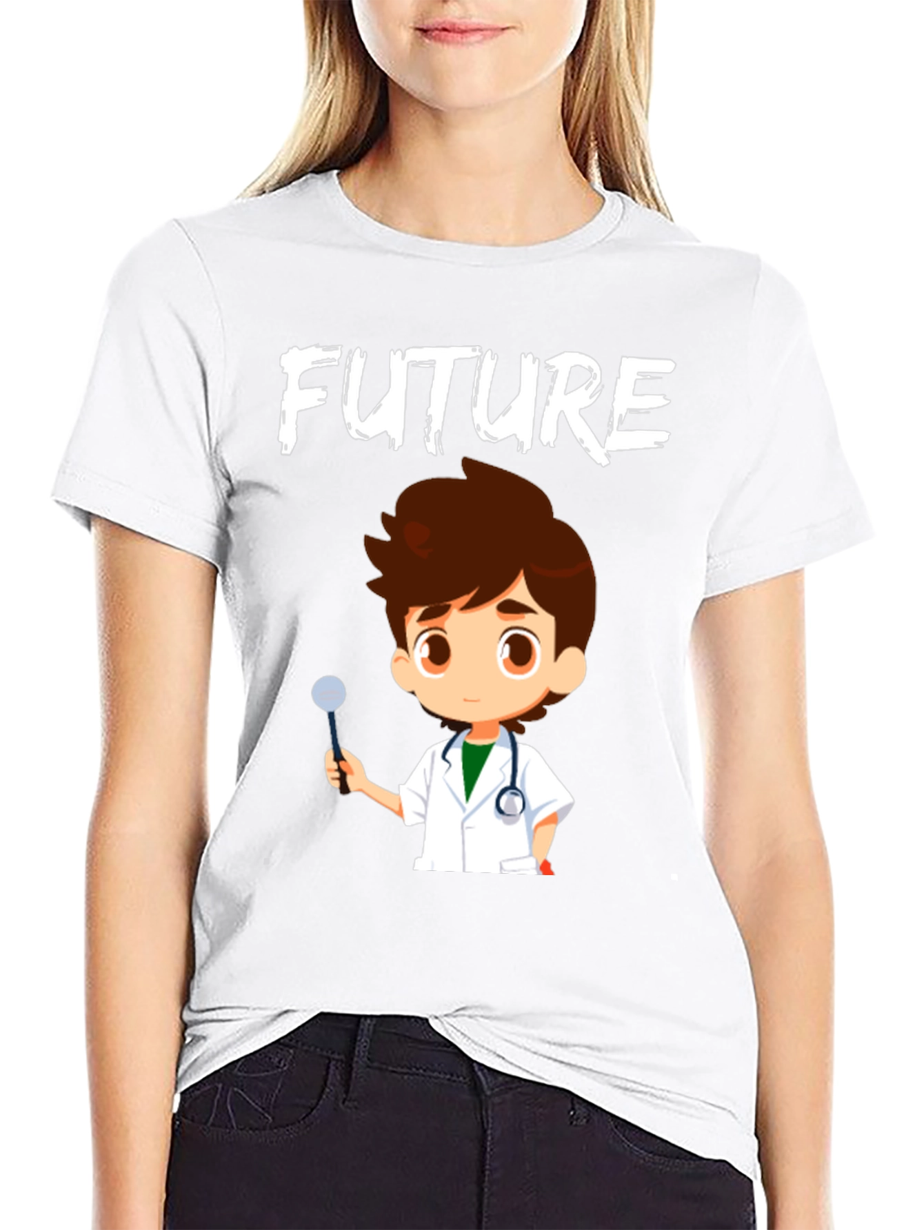 Black Future Dentist T-Shirt - Cute Cartoon Graphic view 9