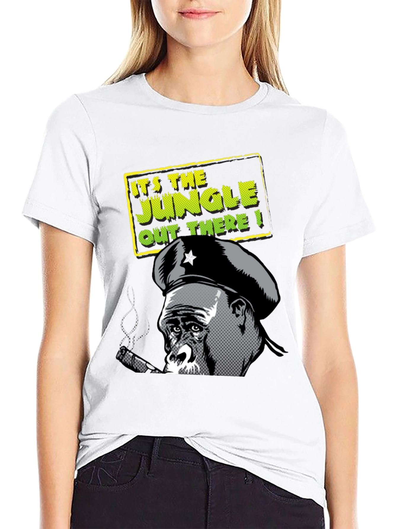 Black Jungle Gorilla T-Shirt - Cool Graphic Tee view 9