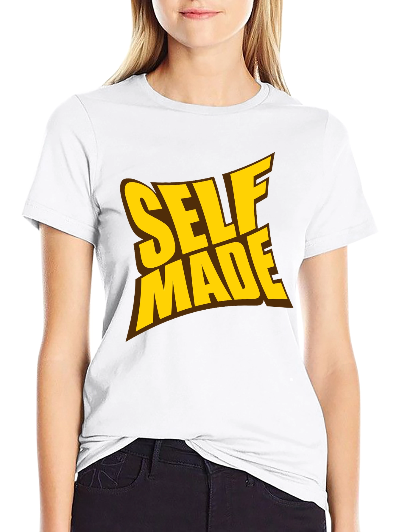 Black Self Made Graphic Tee - Black T-Shirt view 9
