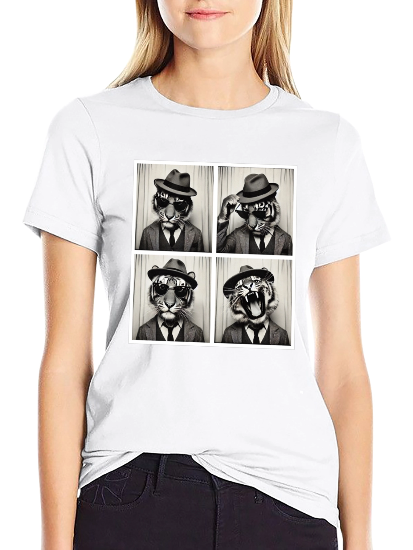Tiger Fedora Photo Booth T-Shirt - 9