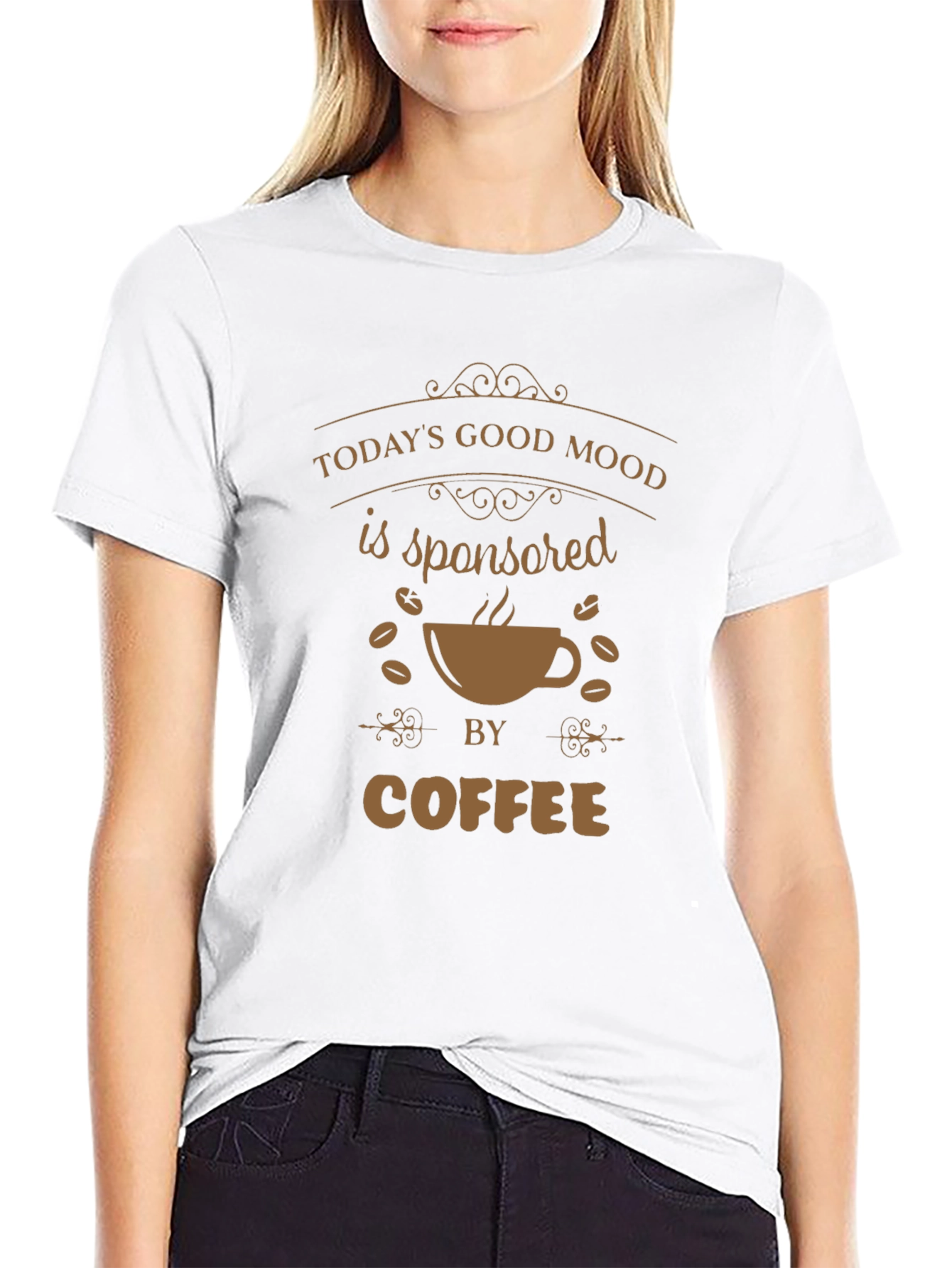Black Coffee Lover's Graphic Tee - Today's Good Mood view 9