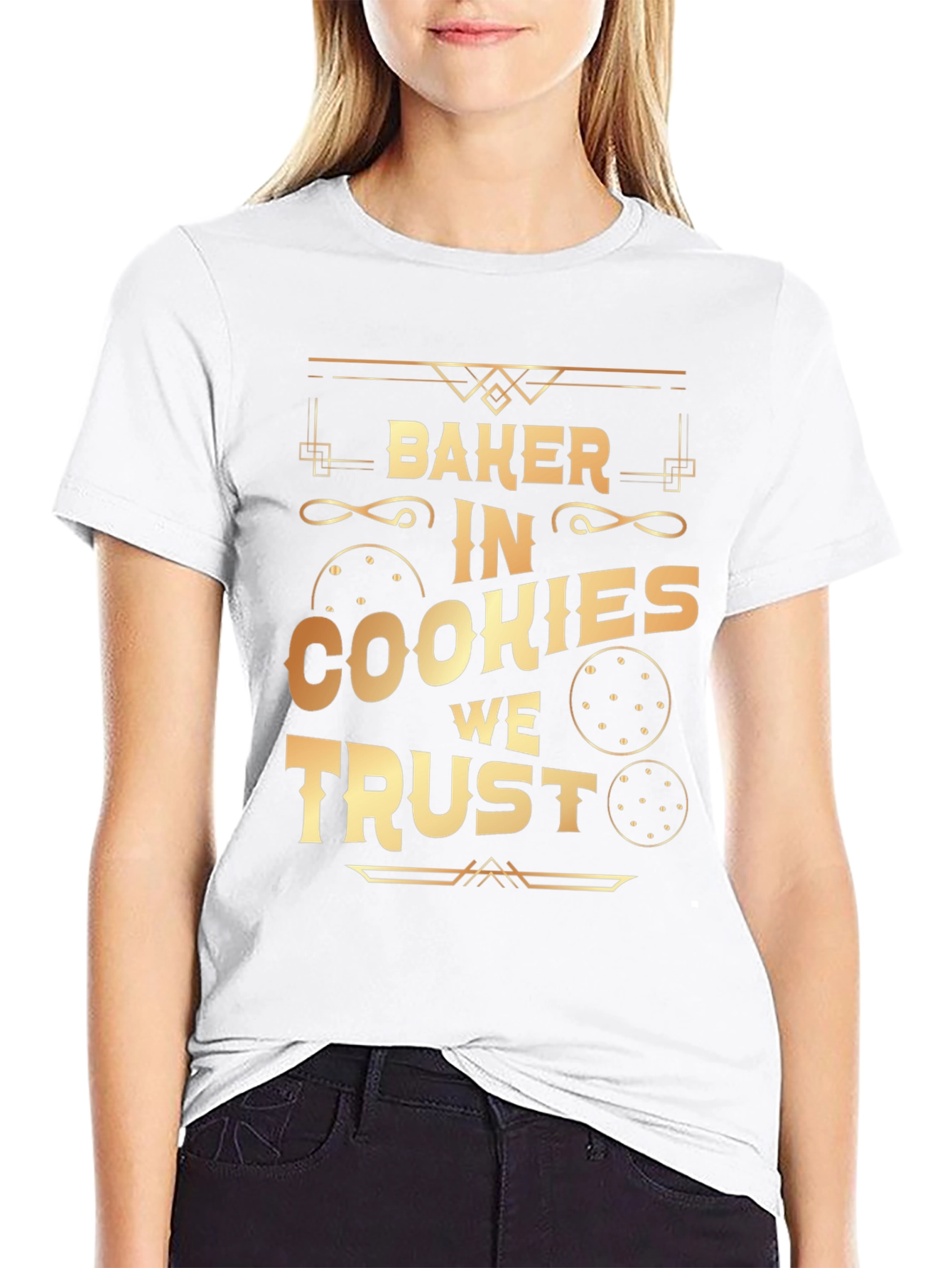 Black Baker In Cookies We Trust T-Shirt view 9
