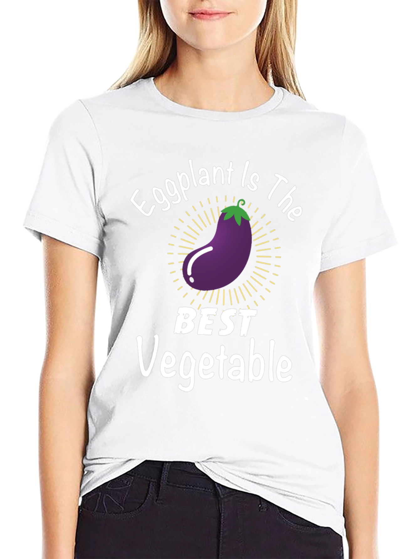 Black Eggplant is the Best Vegetable Graphic Tee view 9