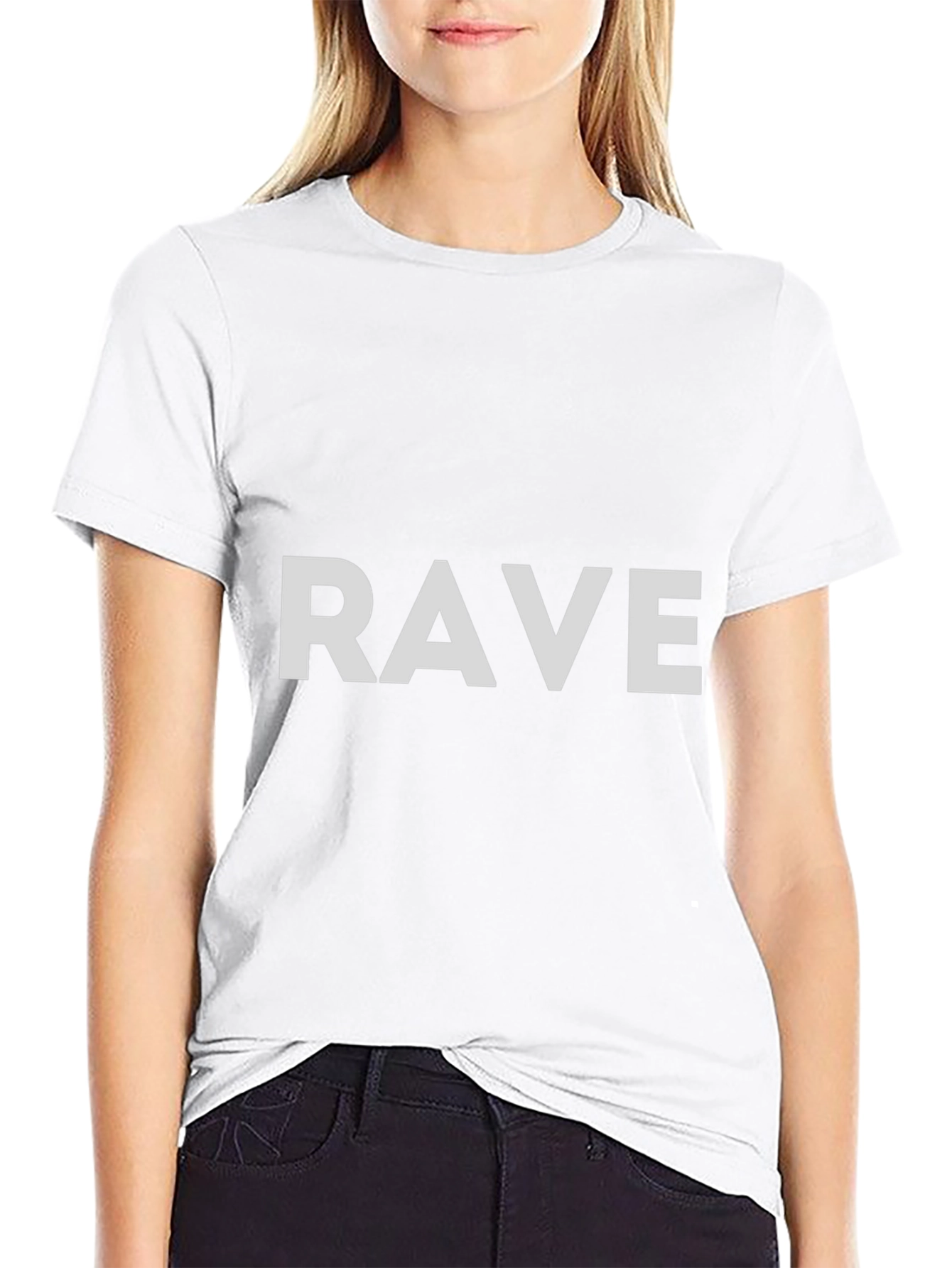 Black Rave T-Shirt - Casual Black Tee view 9