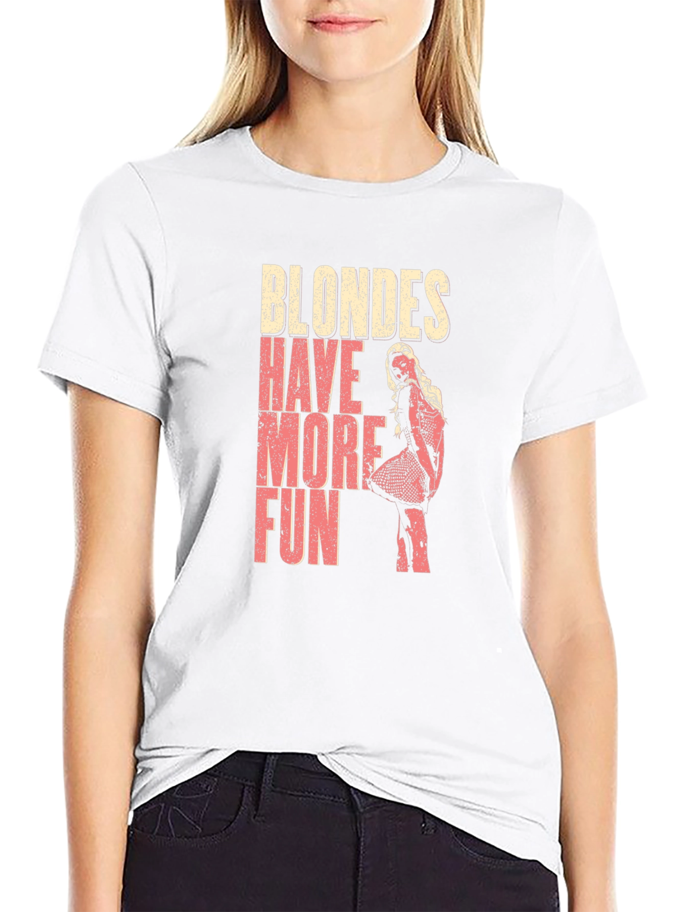 Black Blondes Have More Fun Graphic T-Shirt view 9