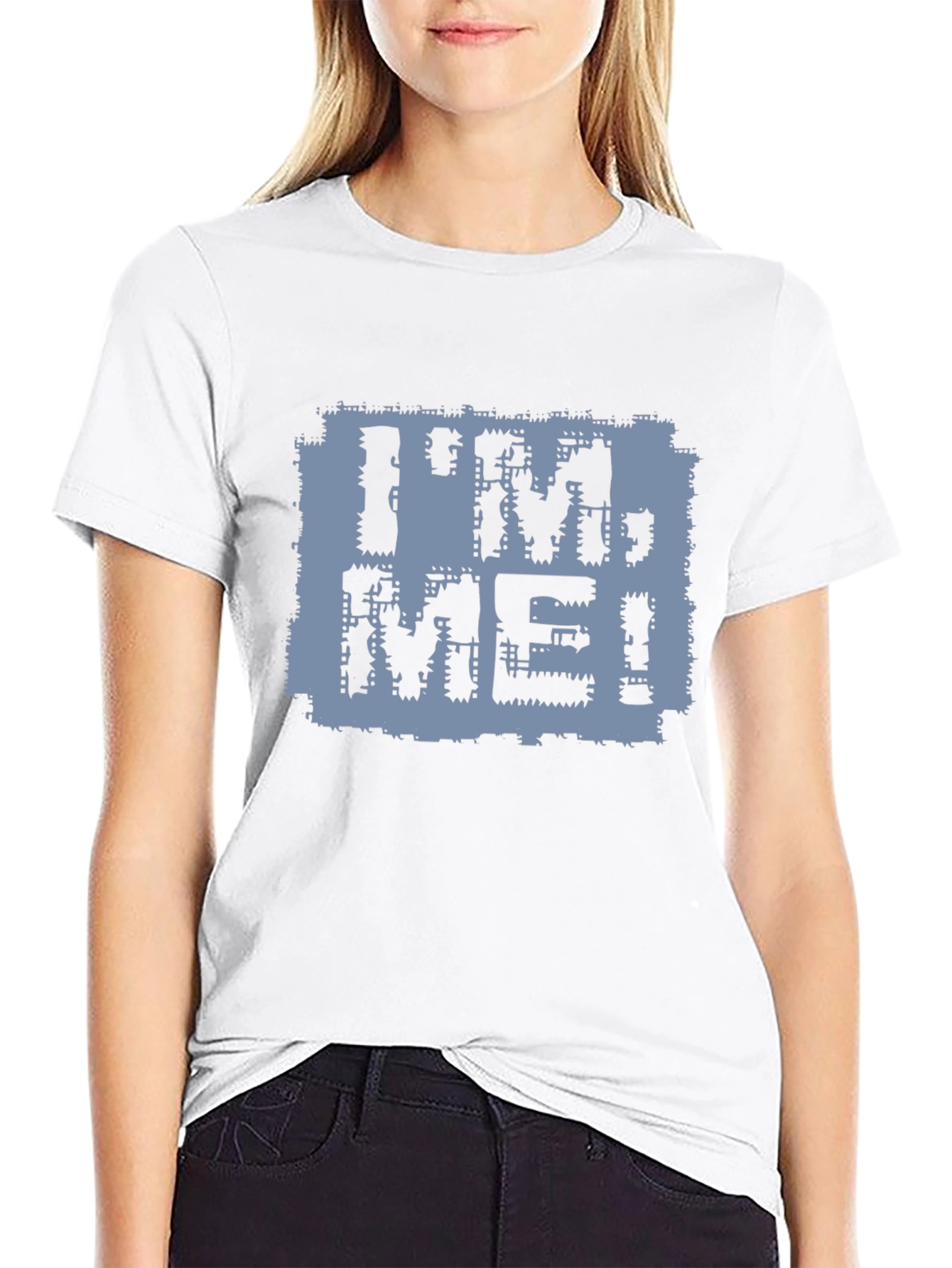 Black I'M ME! Graphic Black T-Shirt view 9