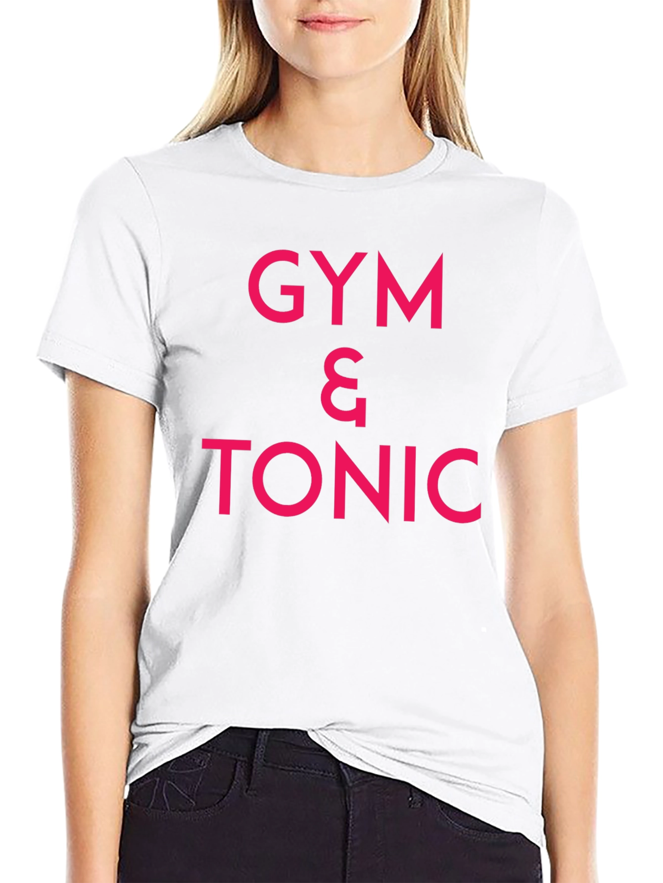 Black Gym & Tonic Graphic Tee - Black Cotton T-Shirt view 9