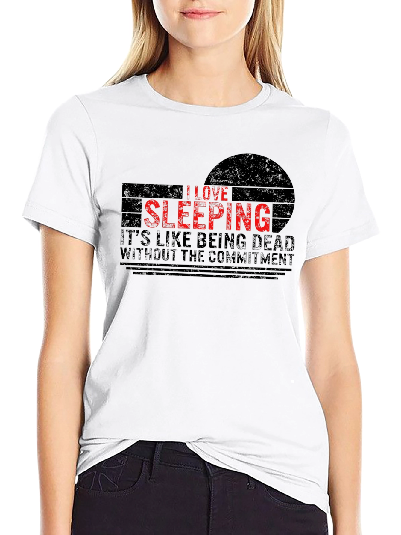 I Love Sleeping T-Shirt - Funny Graphic Tee - 9