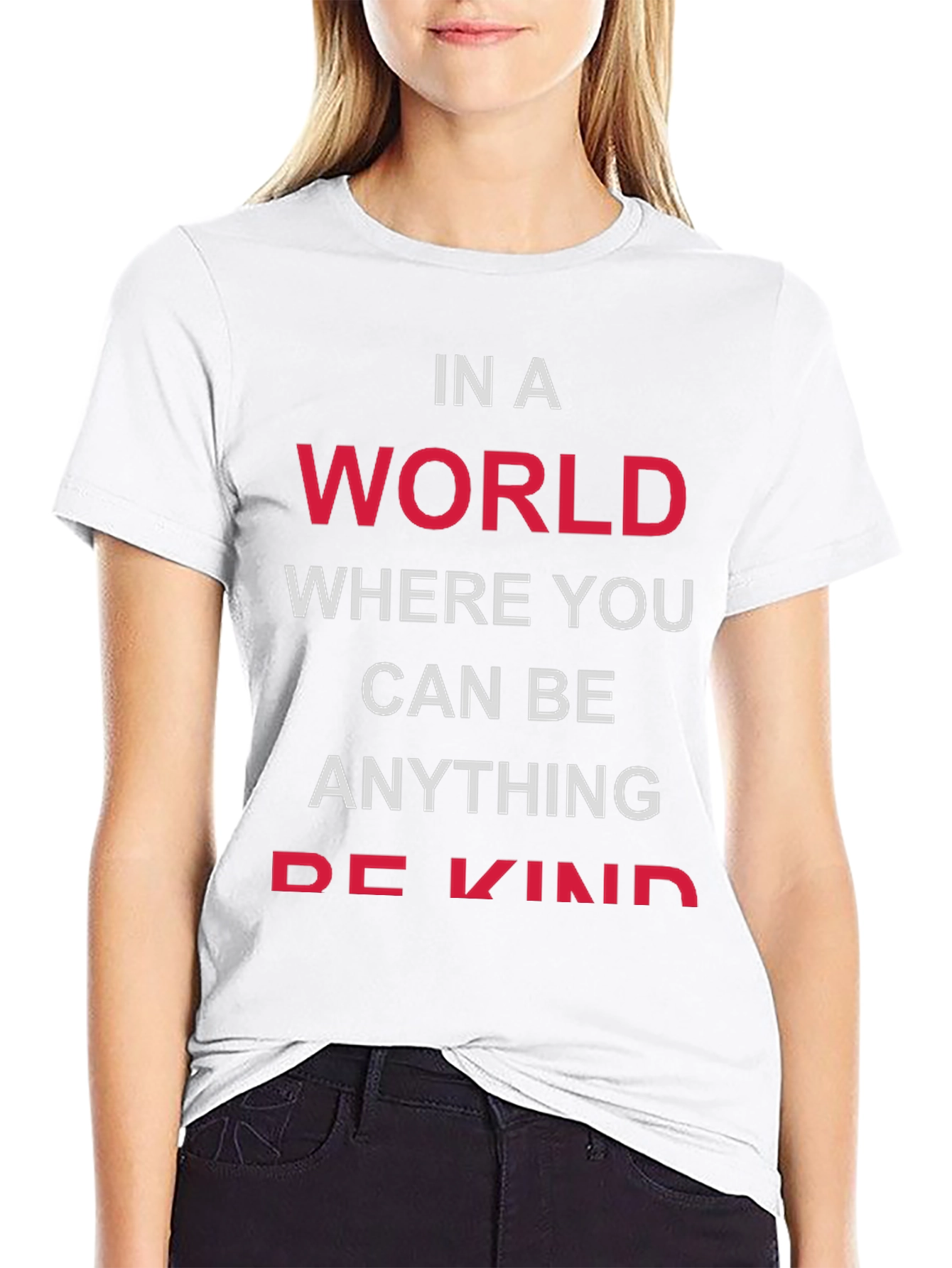 Black In A World Be Kind T-Shirt view 9