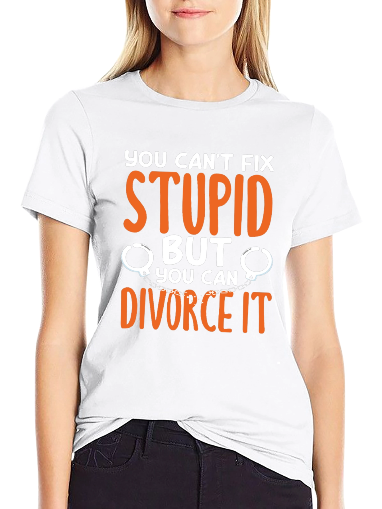 Black Divorce It T-Shirt view 9