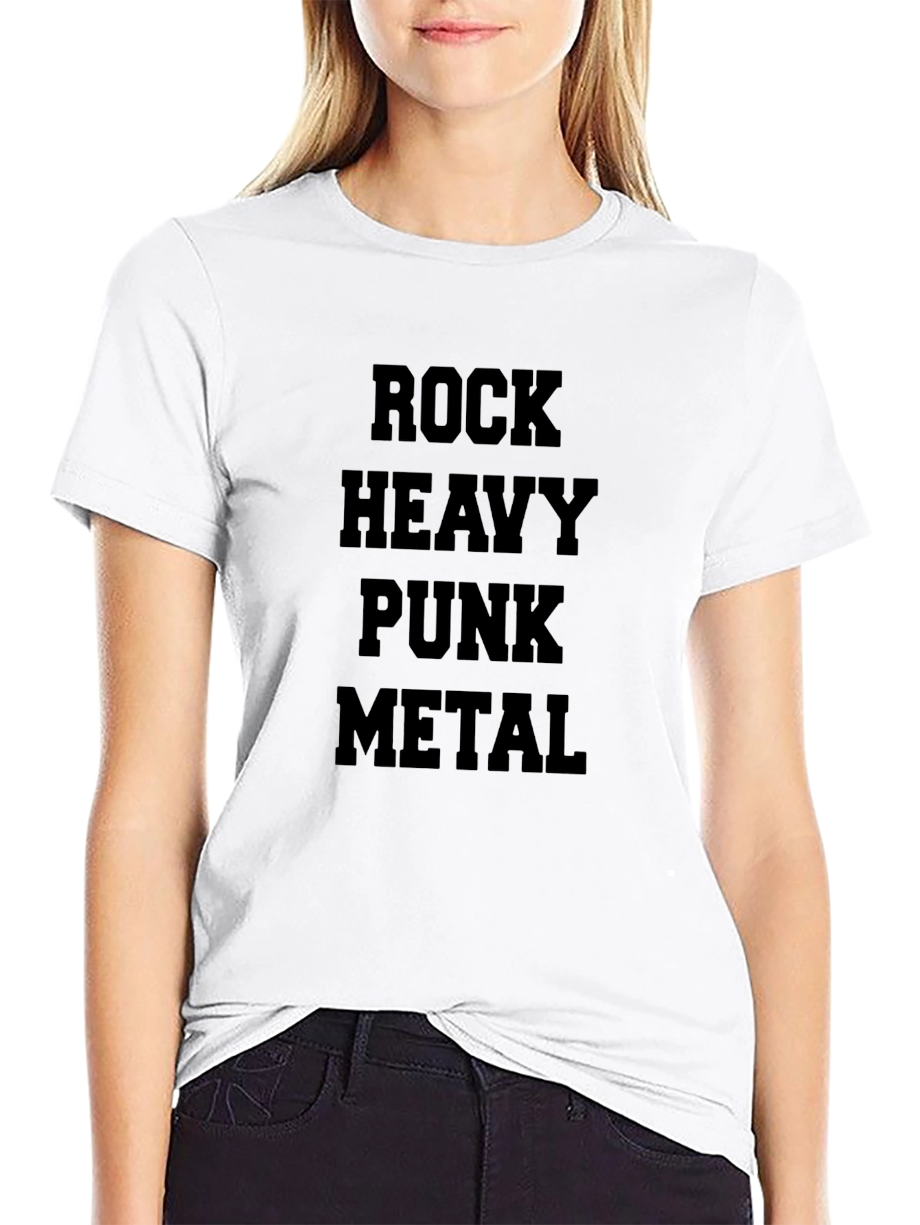Black Rock Heavy Punk Metal Black T-Shirt view 9