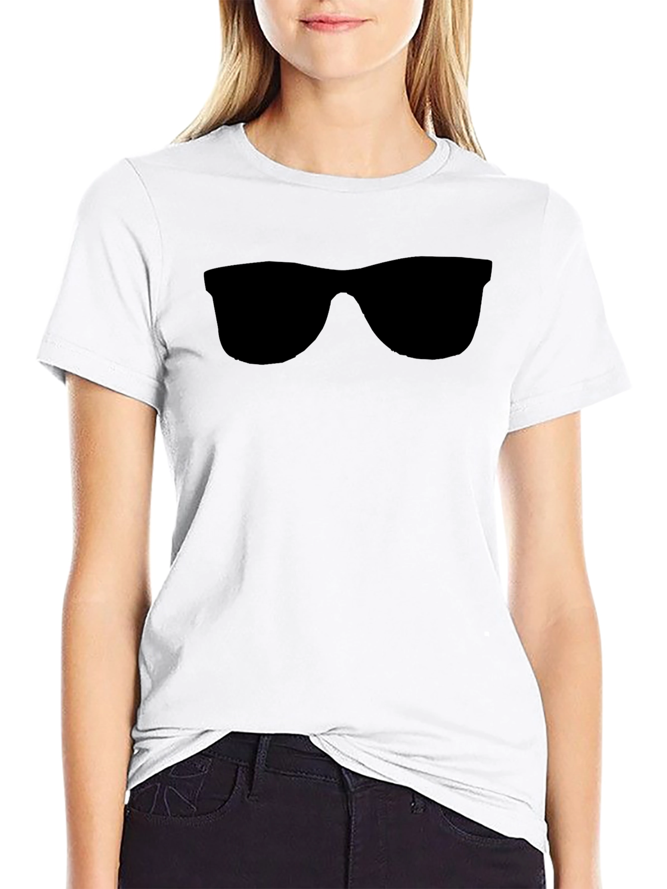 Black Cool Shades Graphic Tee - Black Cotton Comfort view 9