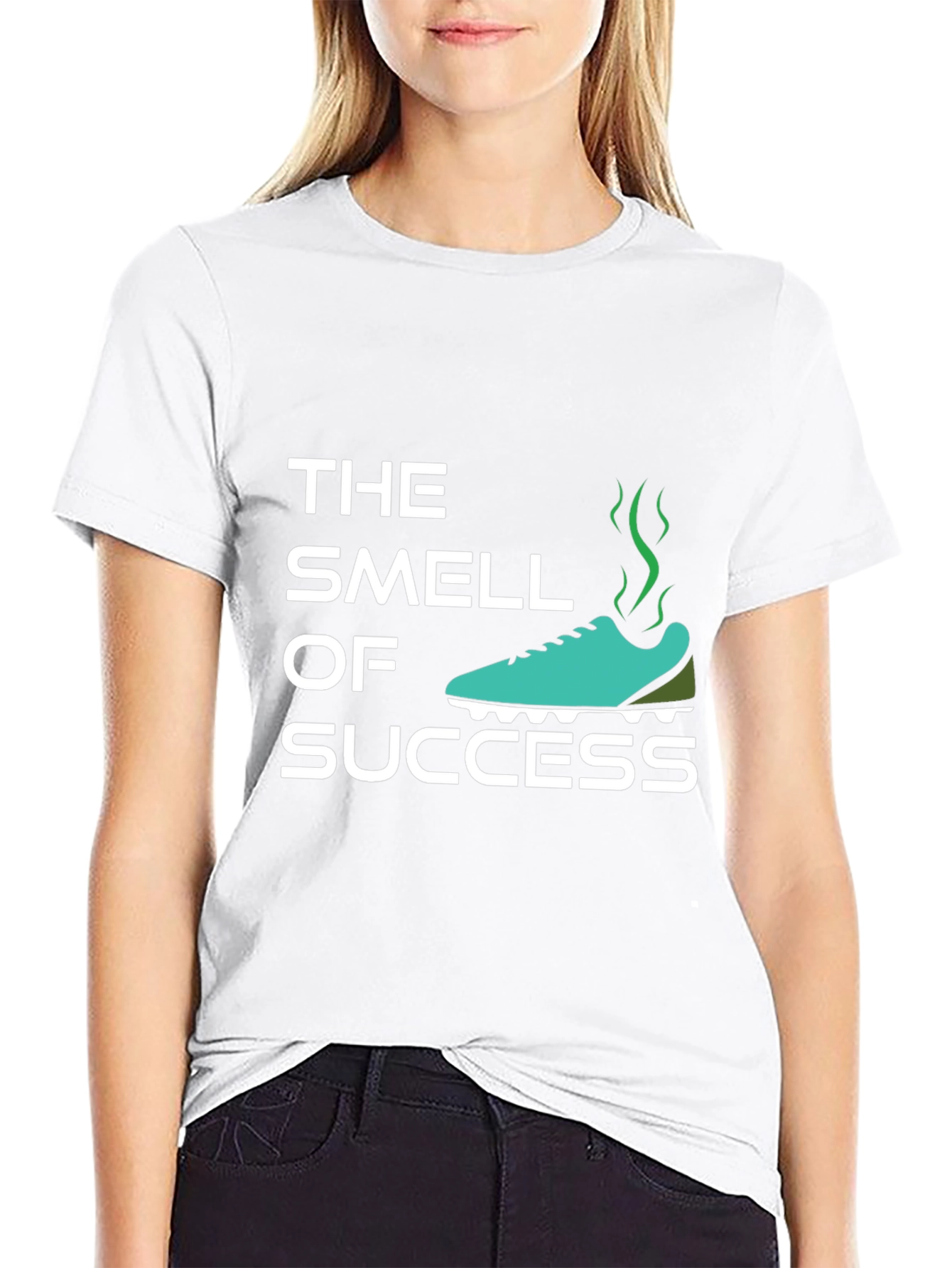 Black The Smell of Success T-Shirt - Humorous Athlete Shirt view 9