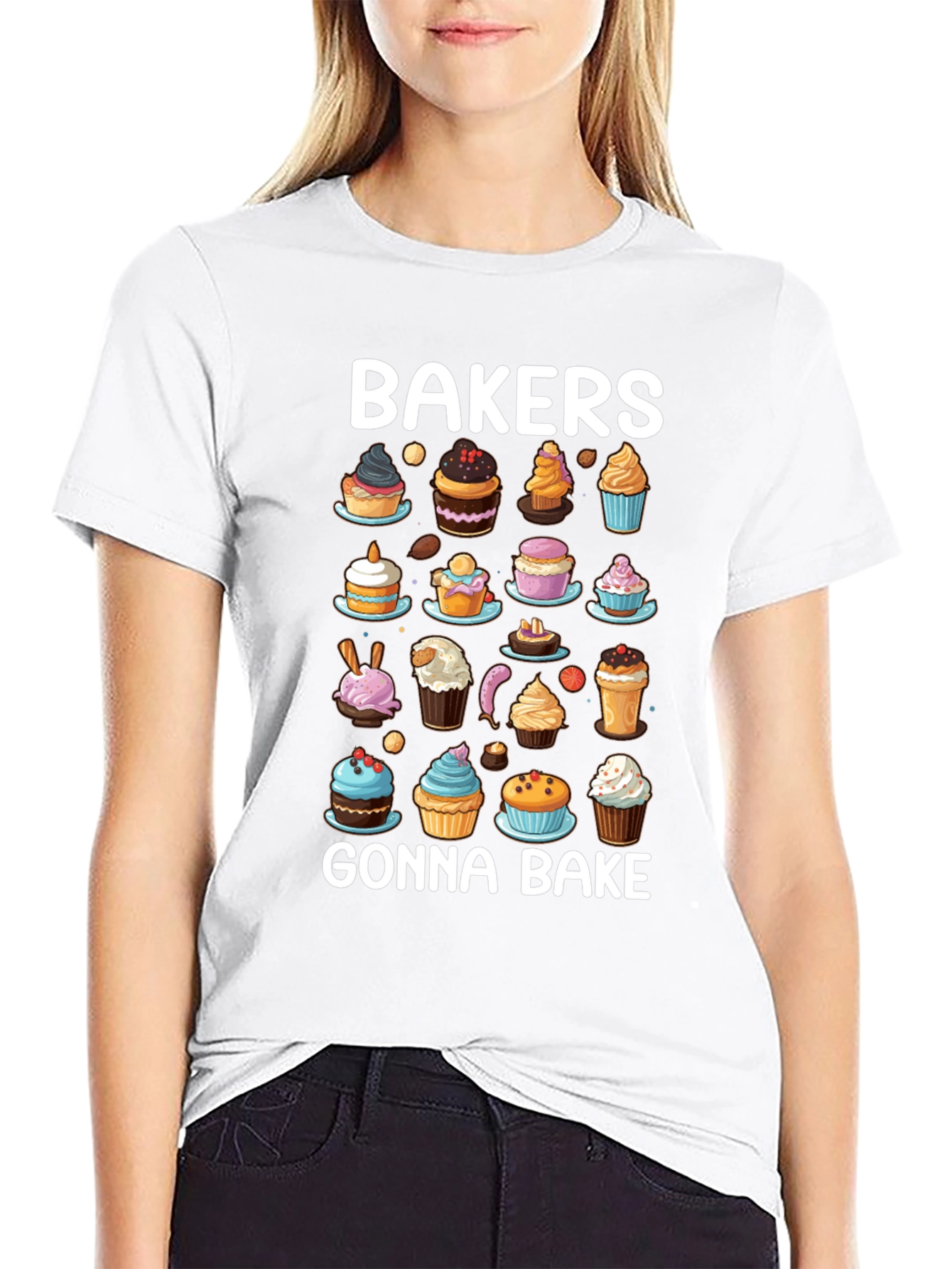 Black Bakers Gonna Bake Cupcake T-Shirt view 9