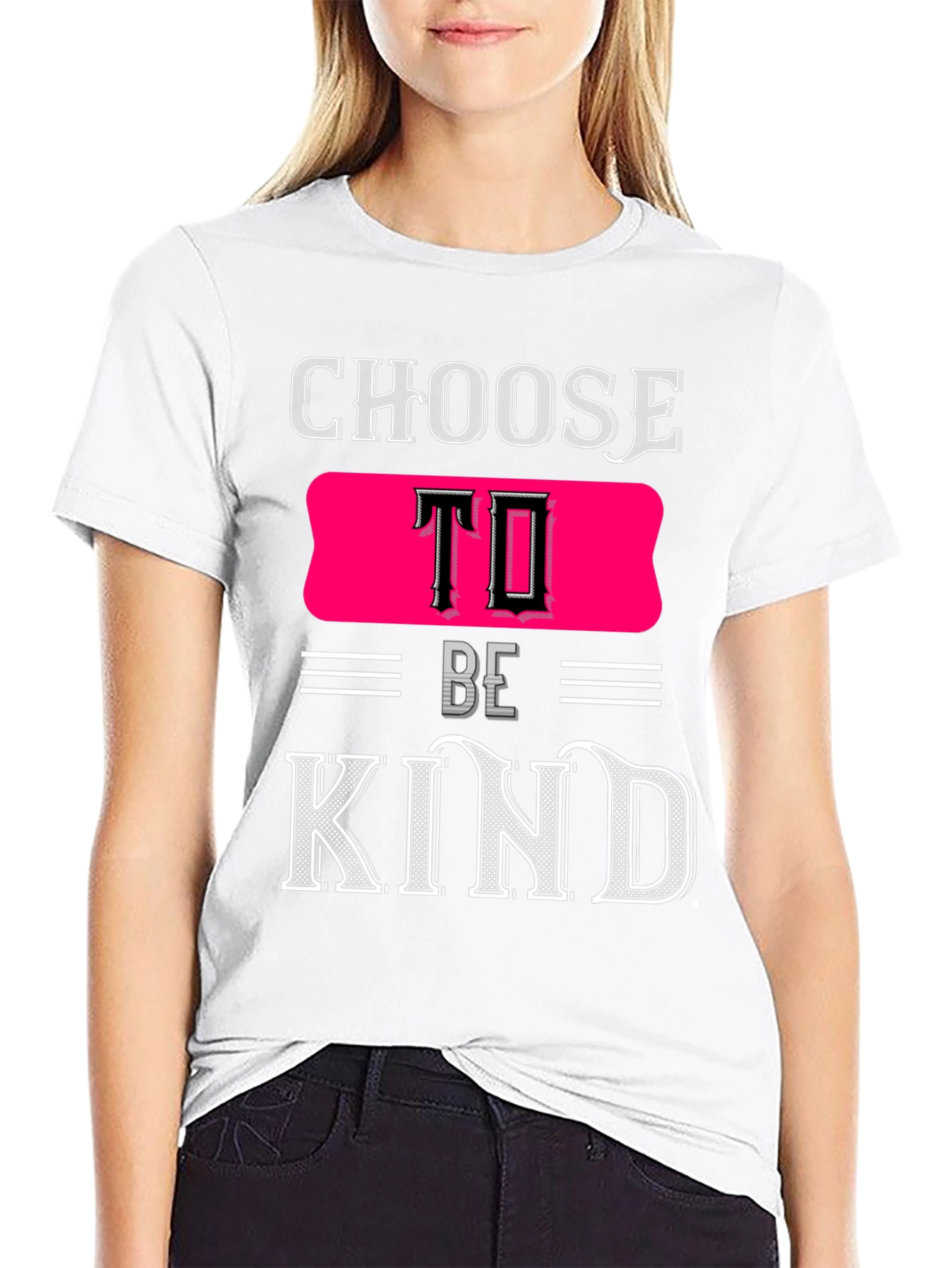 Black Choose to Be Kind Graphic T-Shirt view 9