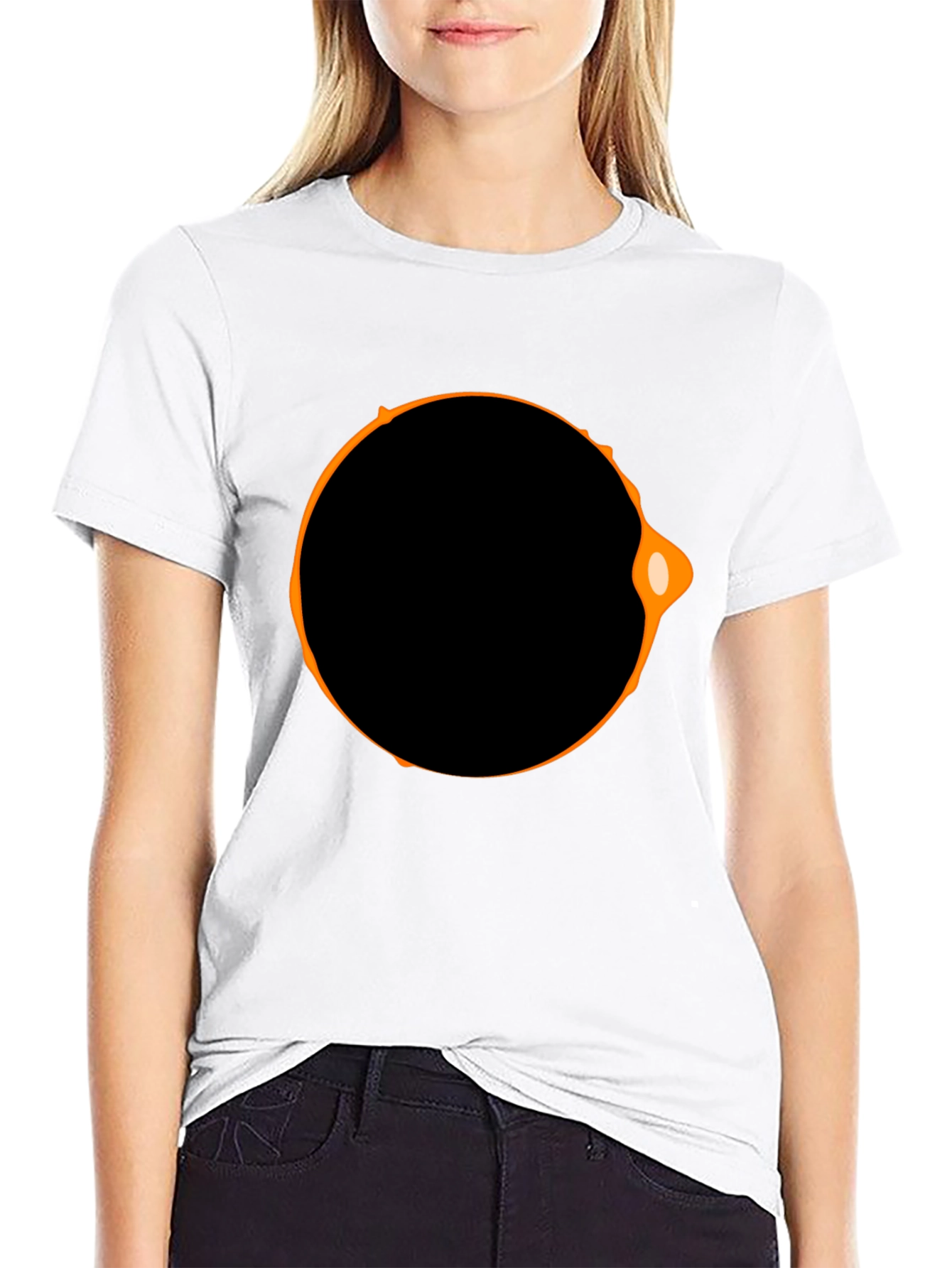 Black Eclipse Graphic Black T-Shirt view 9