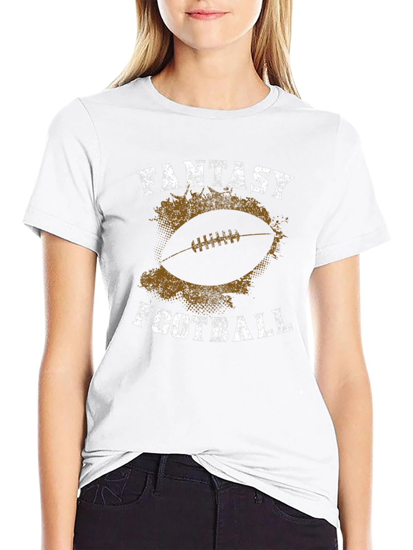 Black Fantasy Football Graphic T-Shirt view 9