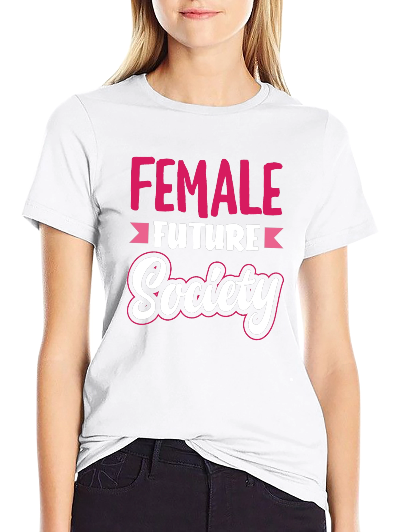 Black Female Future Society Graphic Tee view 9