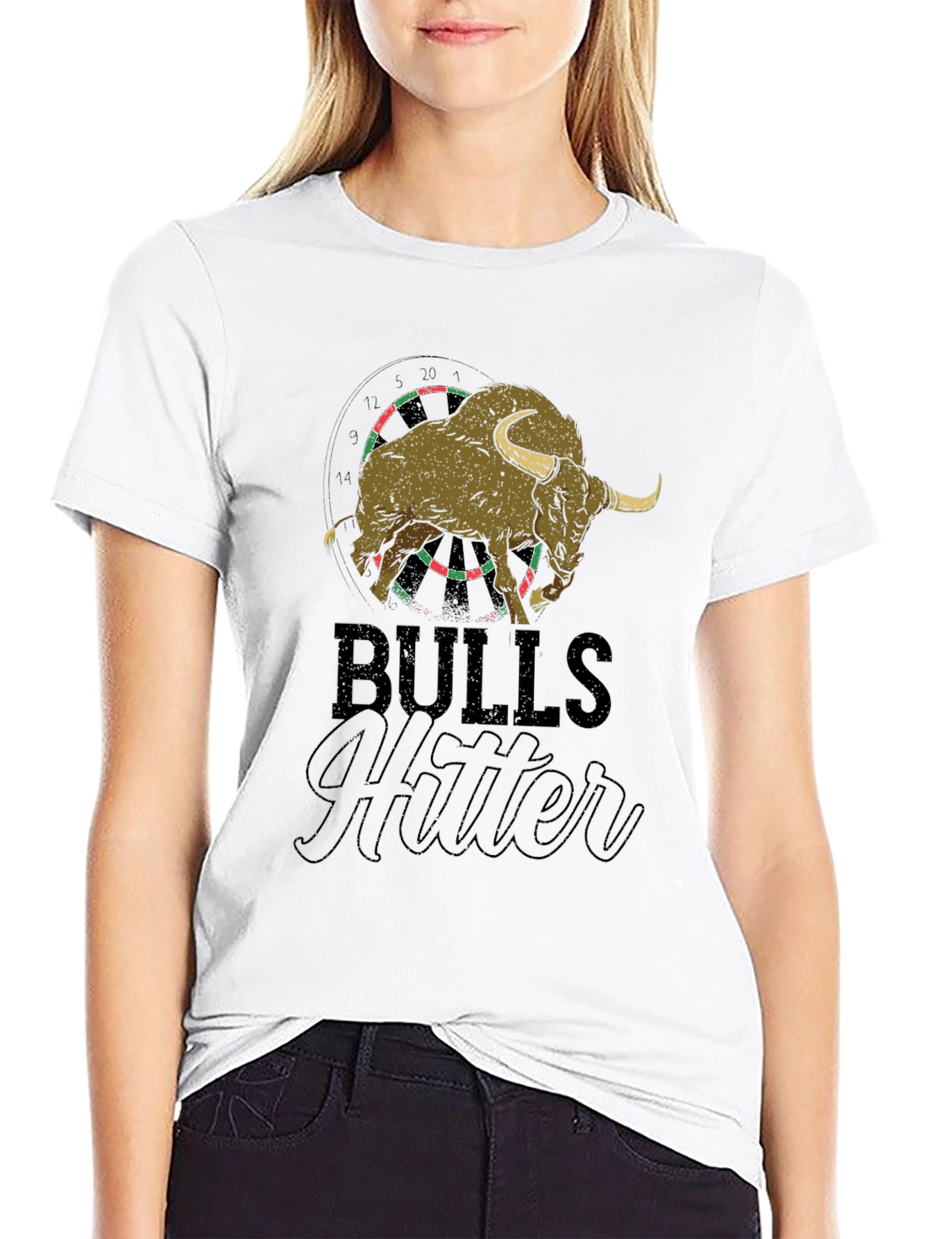 Black Bulls Hitter Graphic T-Shirt view 9